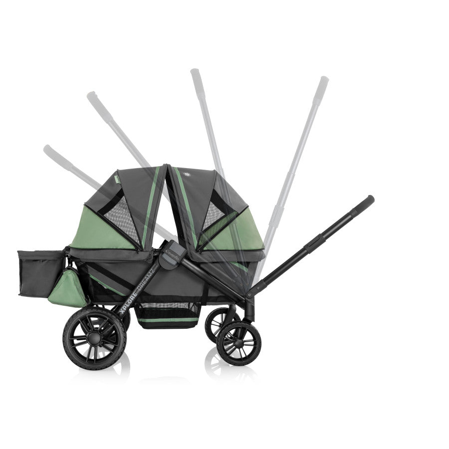 Pivot Xplore Dreamz All-Terrain Stroller Wagon with Bassinet Insert Support