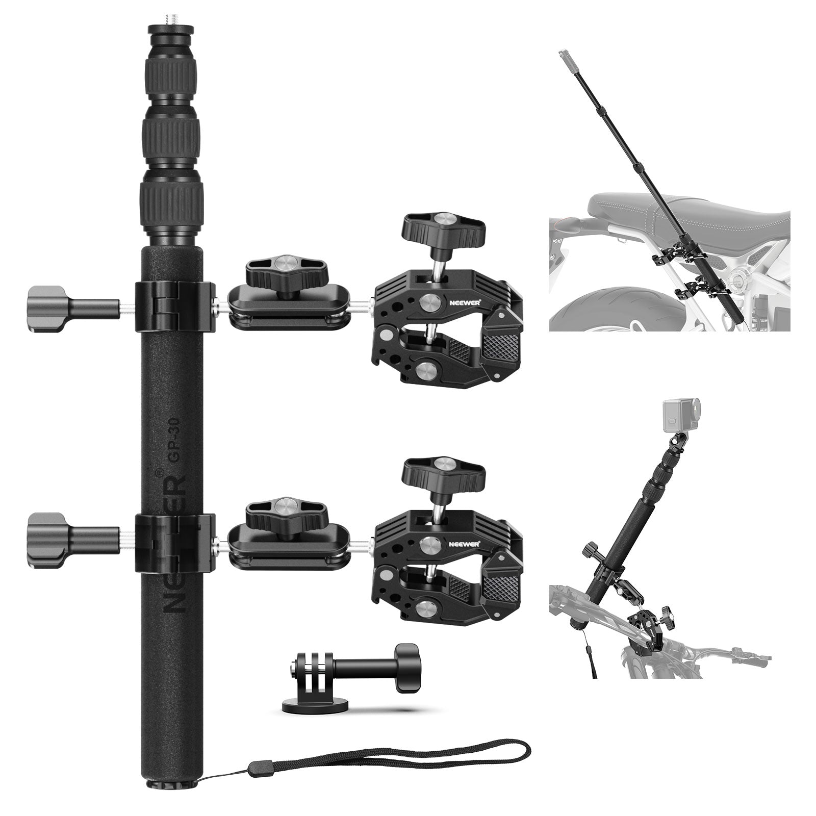 NEEWER GP-30 Motorcycle Camera Mount Kit