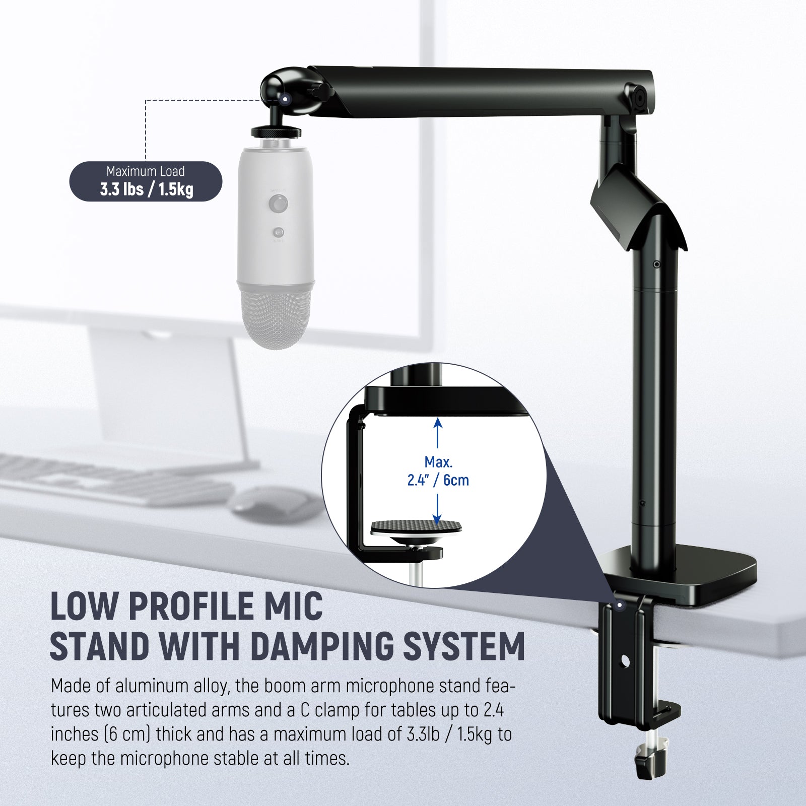NEEWER MS007 Low Profile Mic Stand