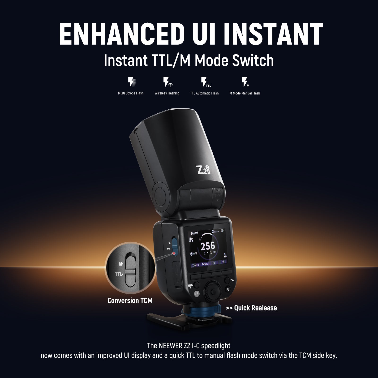 NEEWER Z2II 2.4G TTL Flash Speedlite