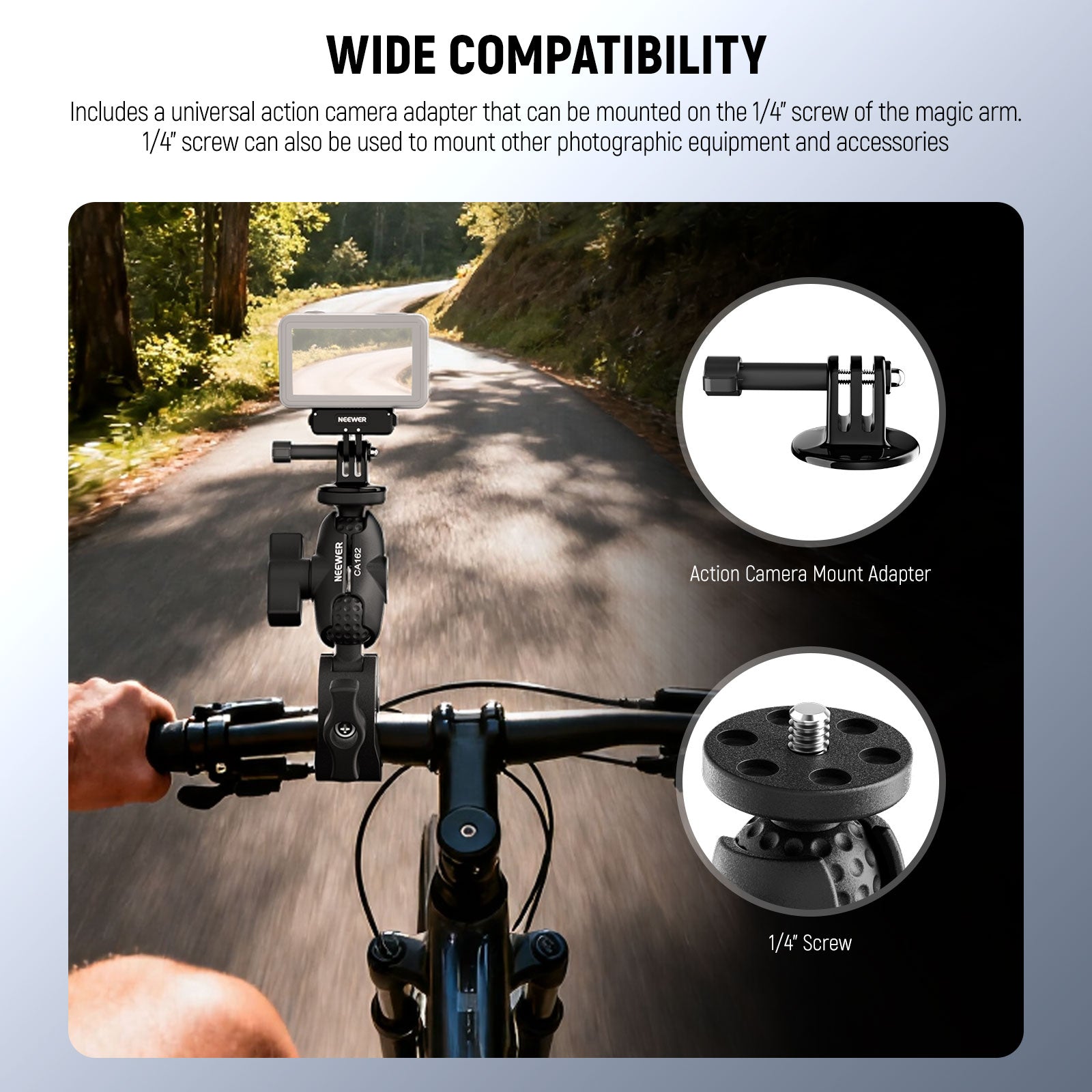 NEEWER CA162 Super Clamp Action Camera Mount
