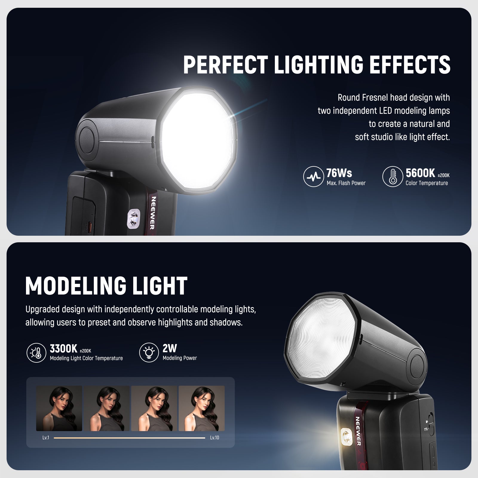 NEEWER Z2II 2.4G TTL Flash Speedlite