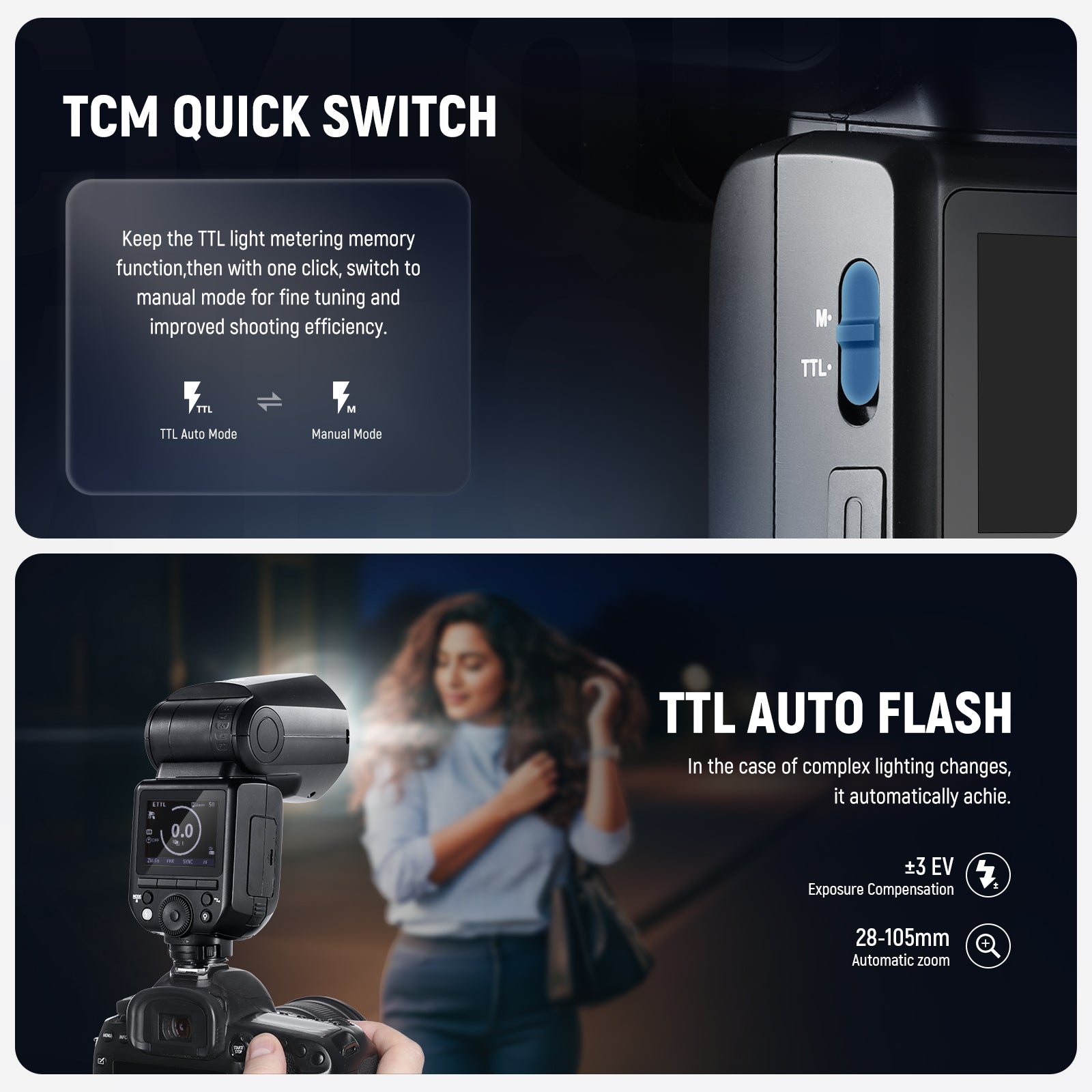 NEEWER Z2II 2.4G TTL Flash Speedlite