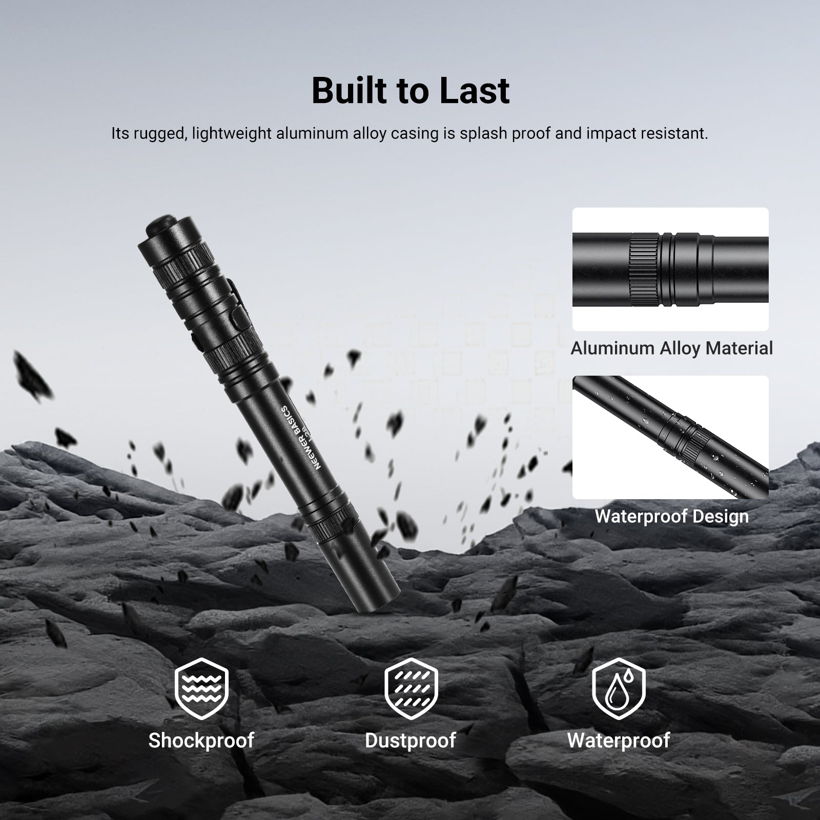 NEEWER BASICS L28 5W Portable EDC Flashlight