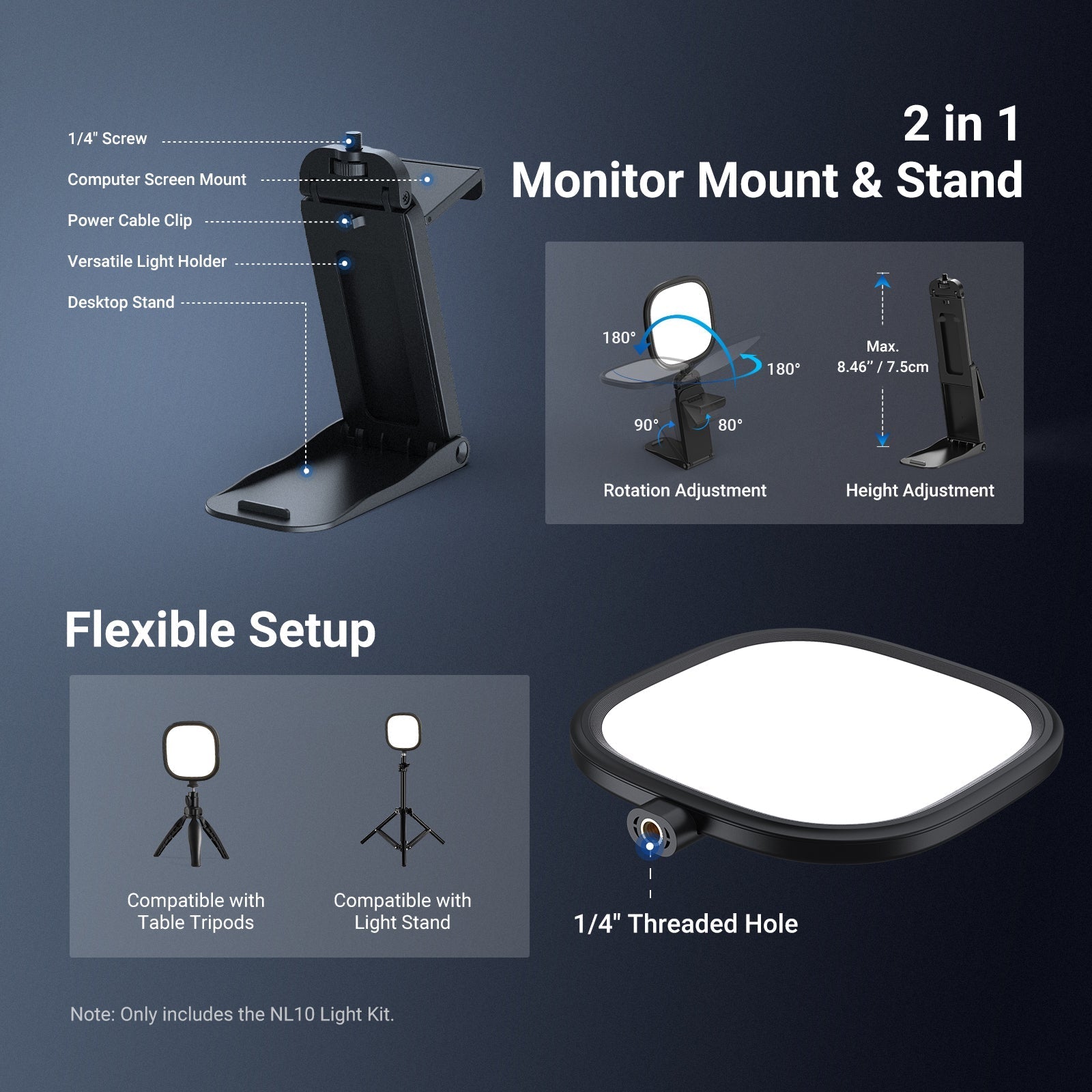 NEEWER BASICS NL10 5" 10W Full Screen Light