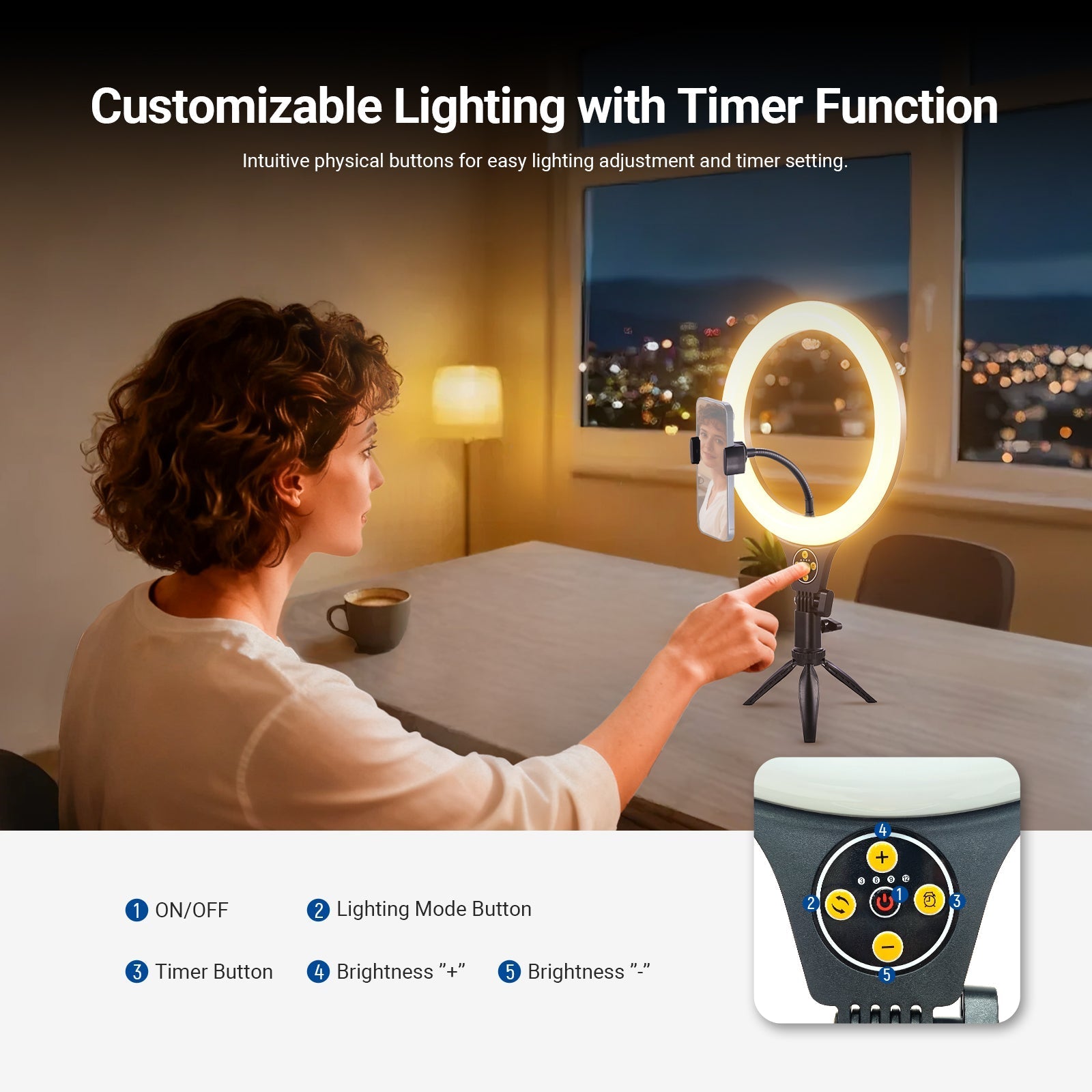 NEEWER ENTRY LEVEL VERSION N25/N22 Desk Ring Light Kit