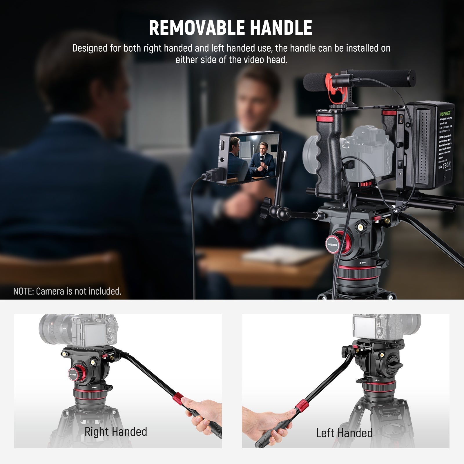 NEEWER LL37 78" Carbon Fiber Video Tripod