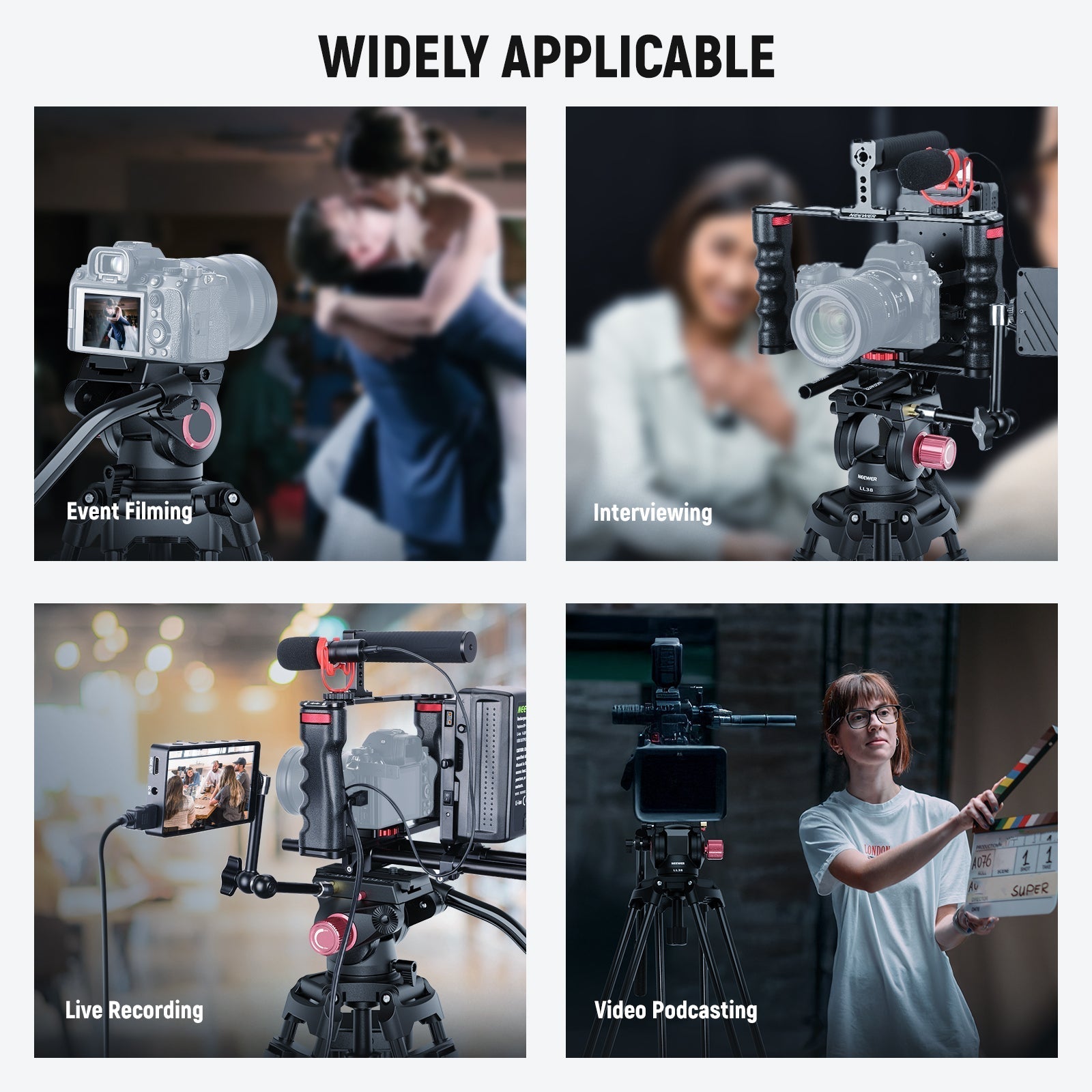 NEEWER LL38 79" Professional Video Tripod