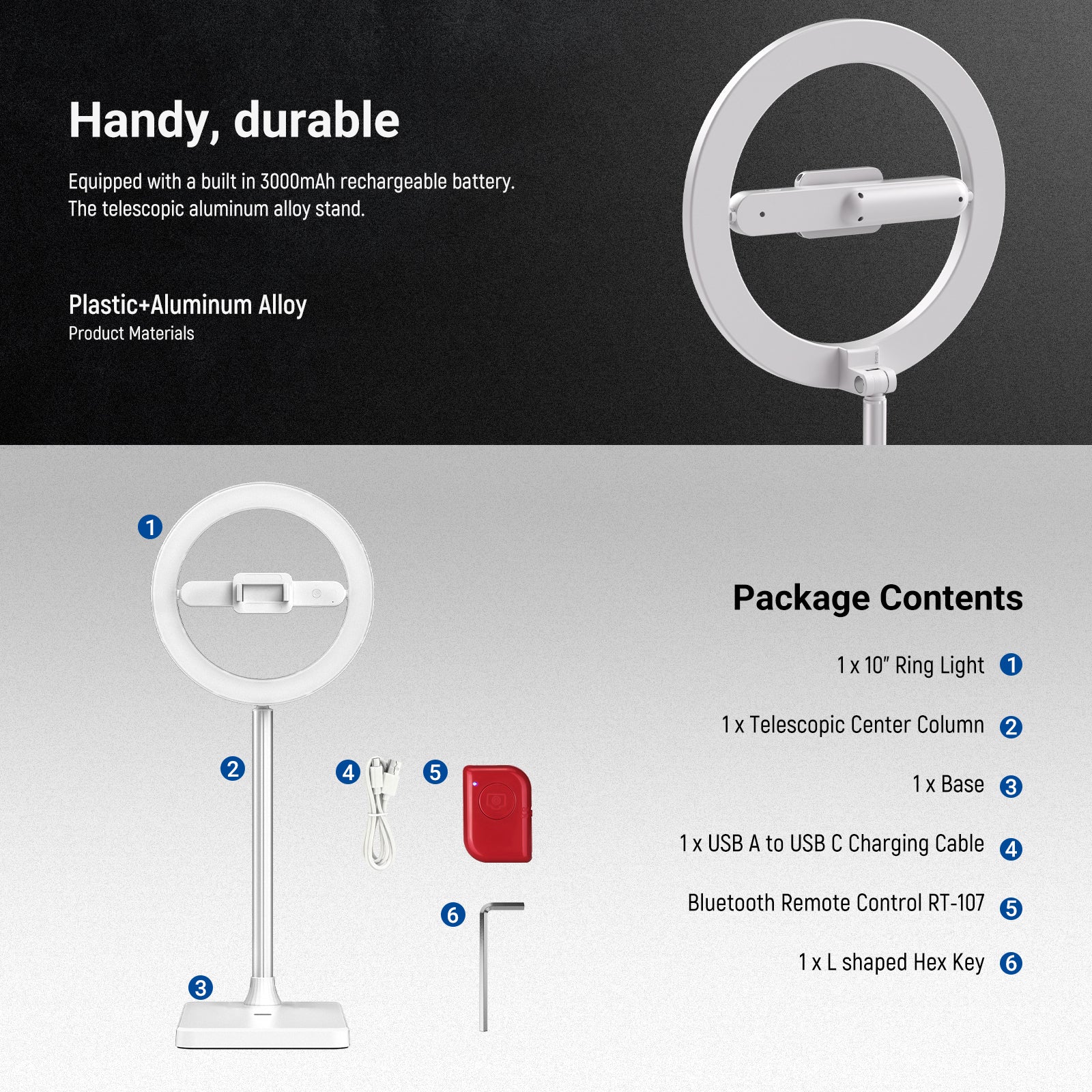 NEEWER ENTRY LEVEL VERSION 10" LED Ring Light Kit