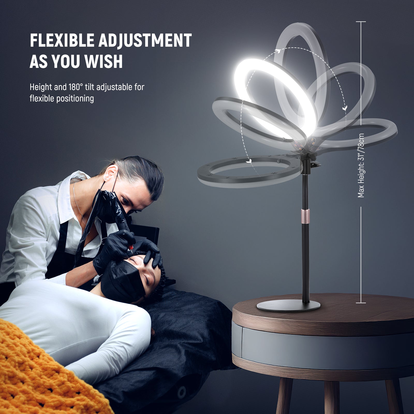 NEEWER ENTRY LEVEL VERSION N25/N22 Desk Ring Light Kit