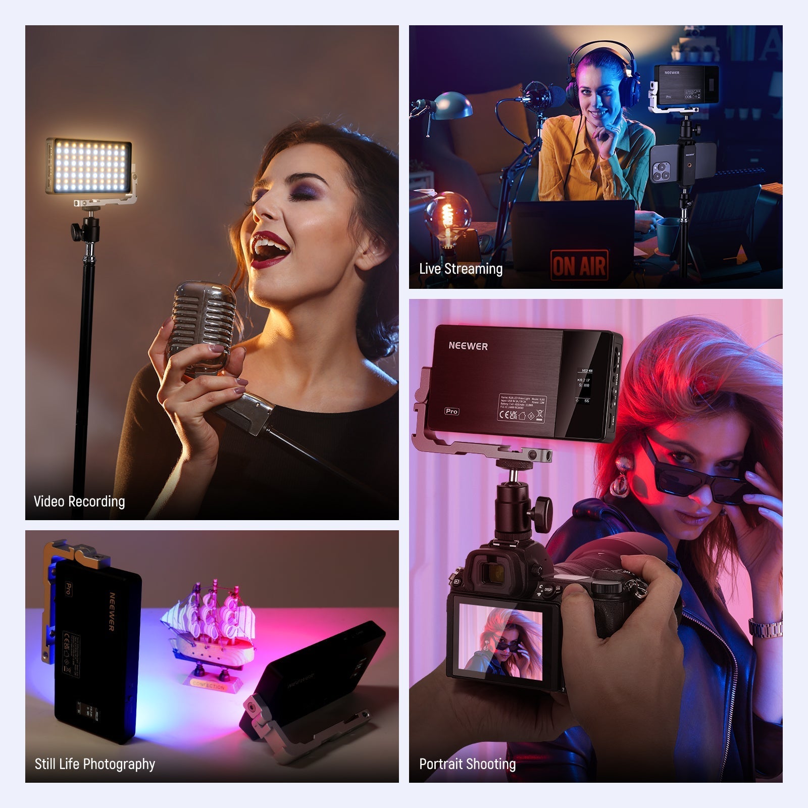 NEEWER SL90 RGB Video Light With App & 2.4G Control