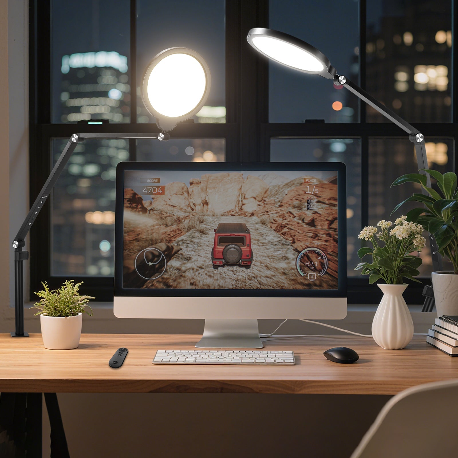 NEEWER BASICS R18 18W 7" Round Fill Light With Desktop Stand