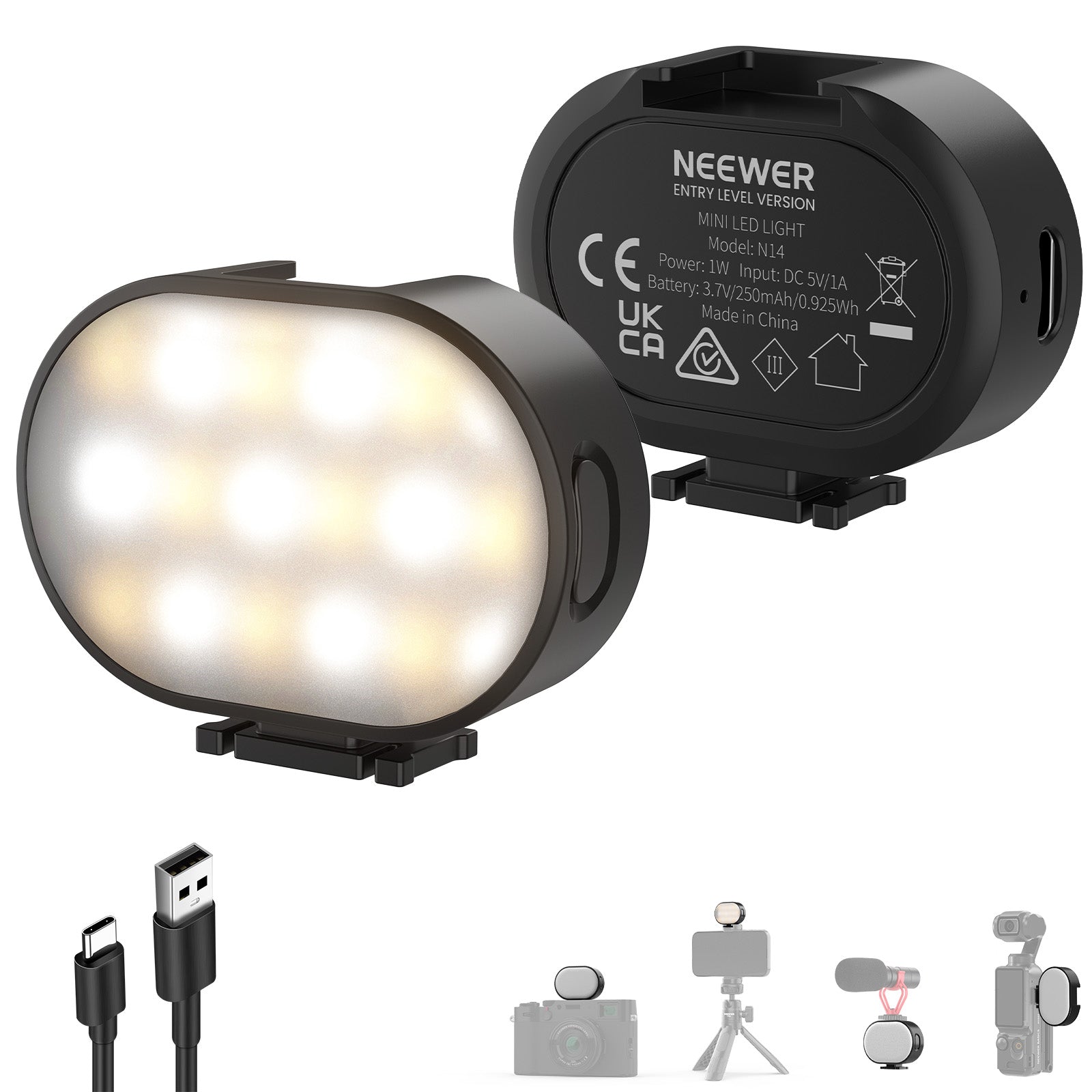 NEEWER ENTRY LEVEL VERSION N14 Magnetic Camera Auxiliary Light