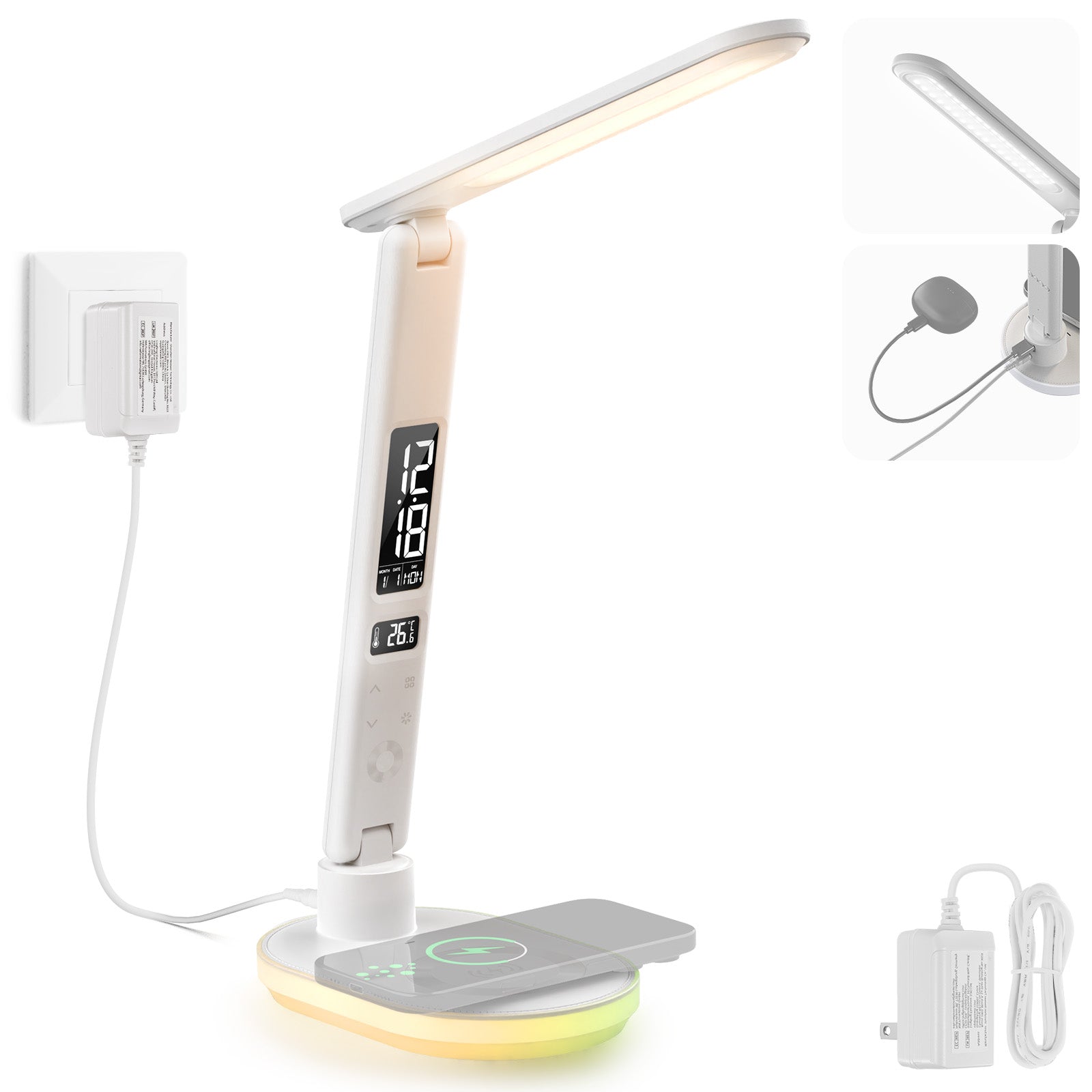 NEEWER ENTRY LEVEL VERSION N20 LED Desktop Lamp with Wireless Charger