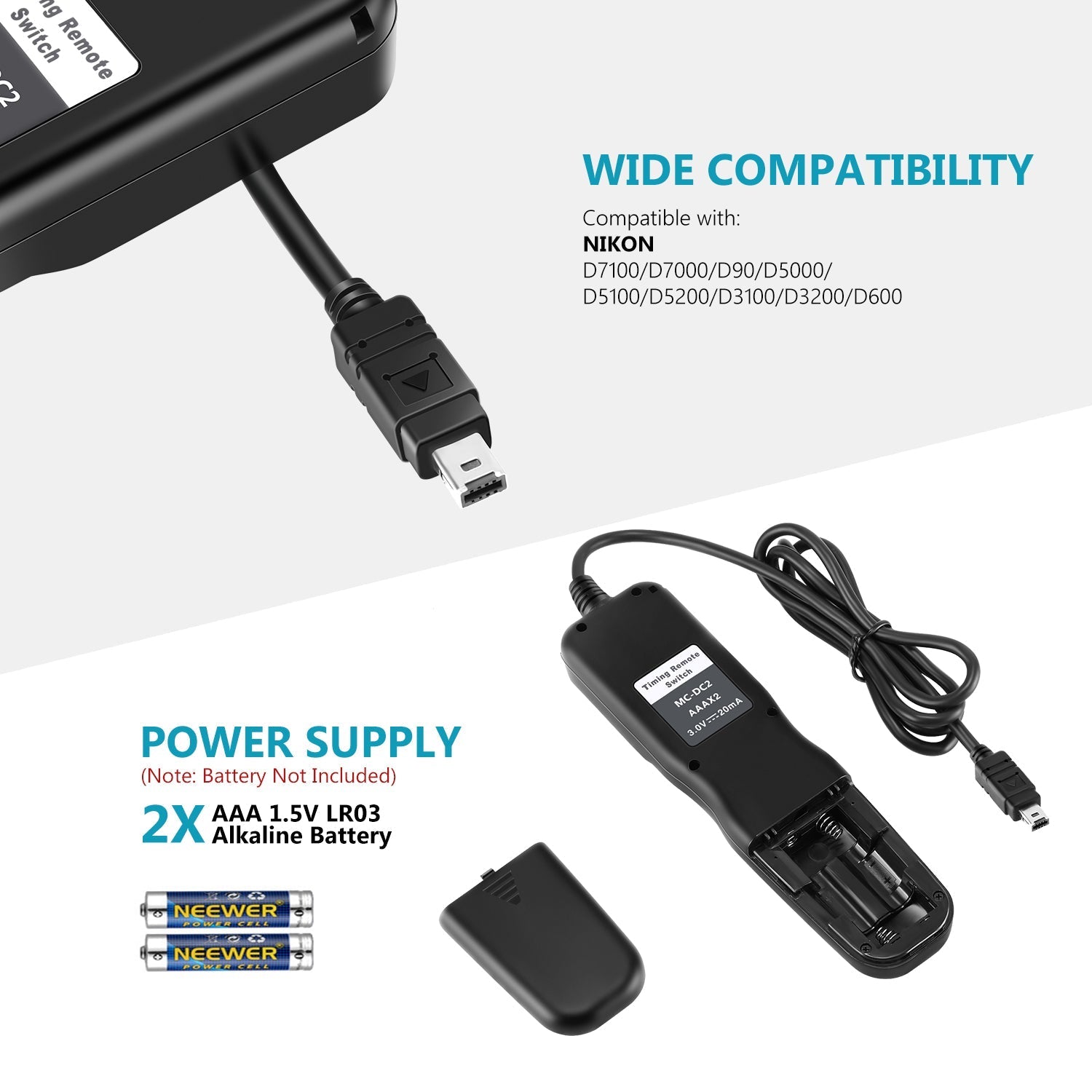 NEEWER Timer Remote Control for Nikon