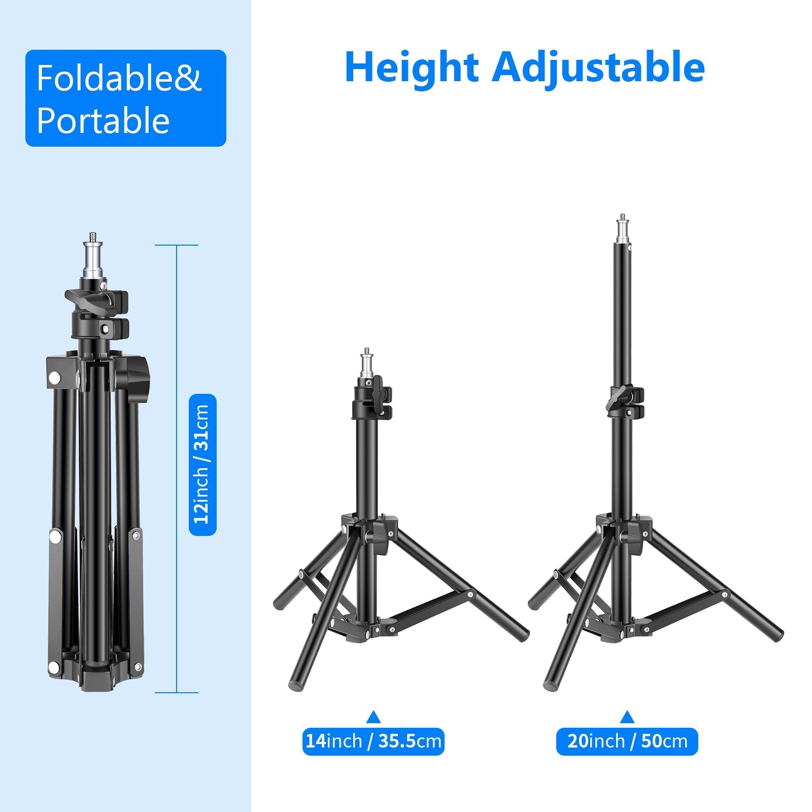 NEEWER ST-50MN 50cm Mini Photography Light Stand