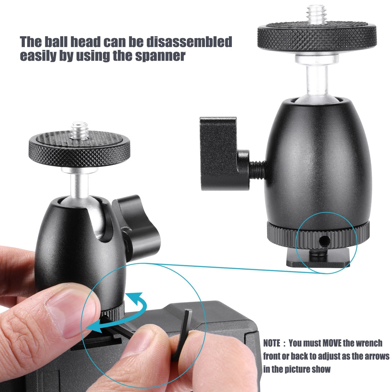 NEEWER GM-HS Hot Shoe Cradle Head