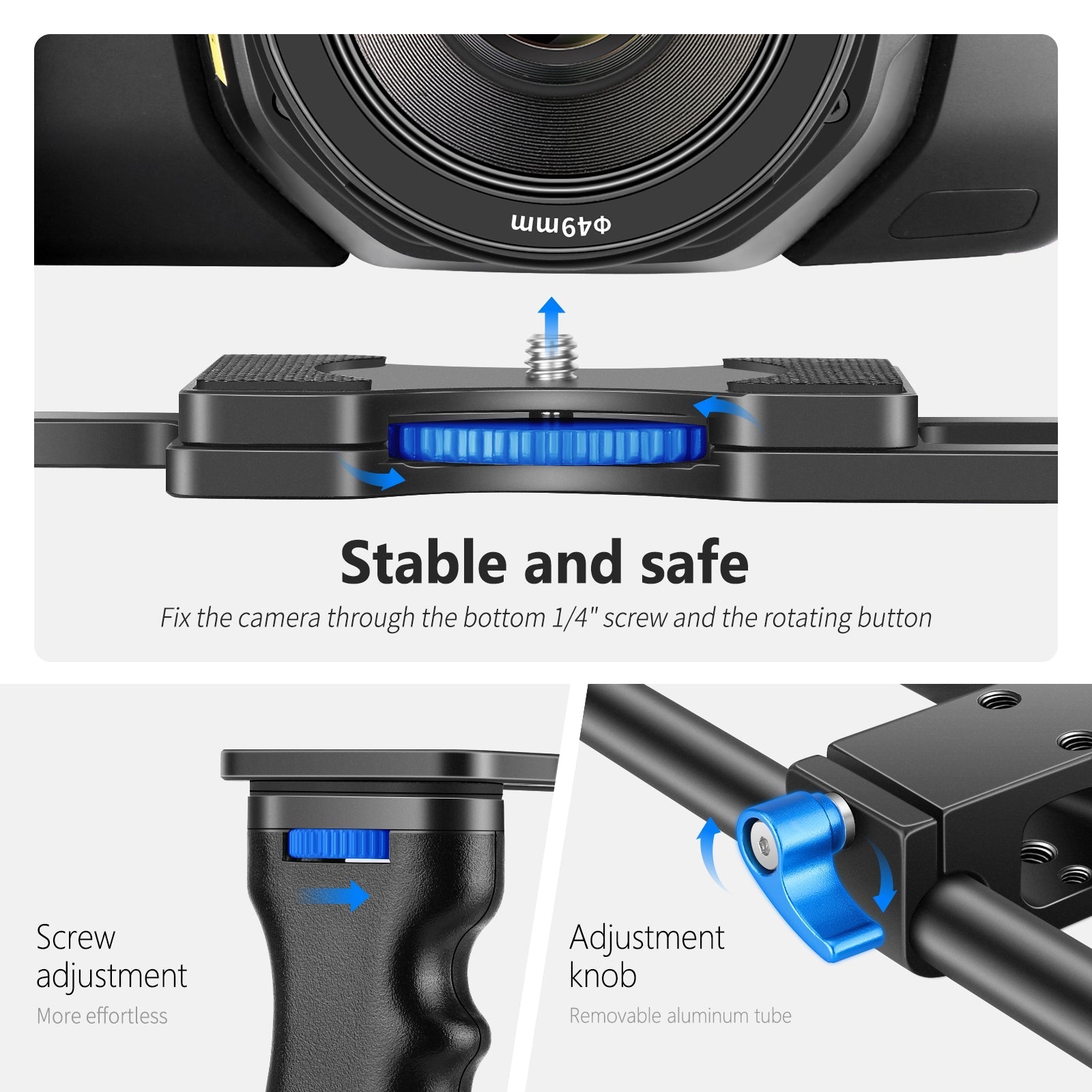 NEEWER CG-MF Aluminum Alloy Camera Cage Kit