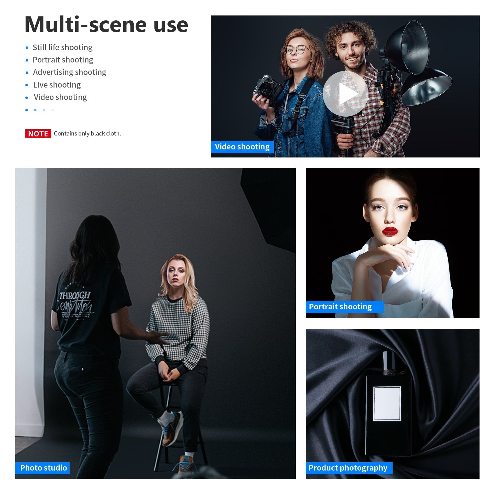 NEEWER 2.8x1.8m / 9x6ft Collapsible Backdrop
