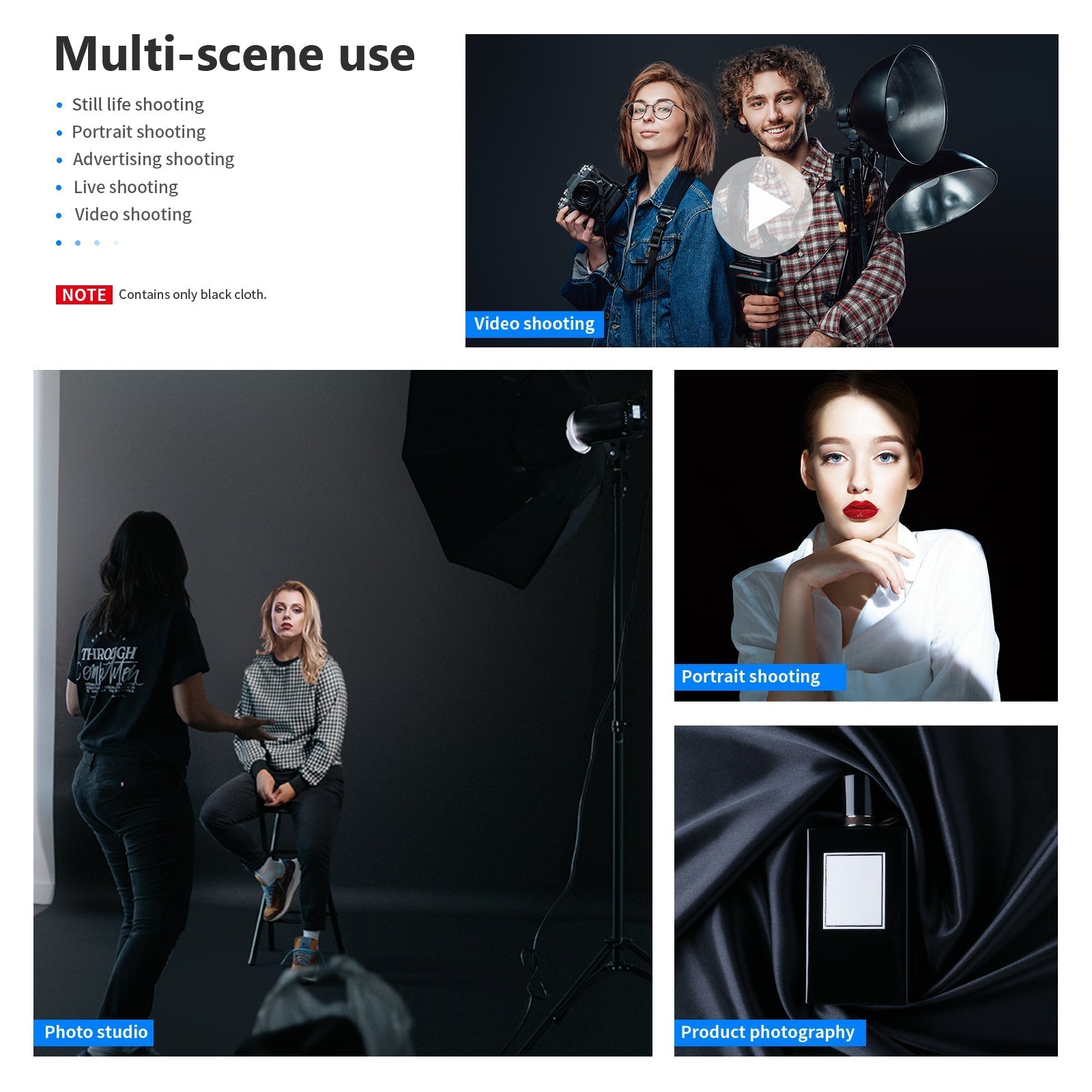 NEEWER 3×3.6m / 10x12ft Collapsible Backdrop