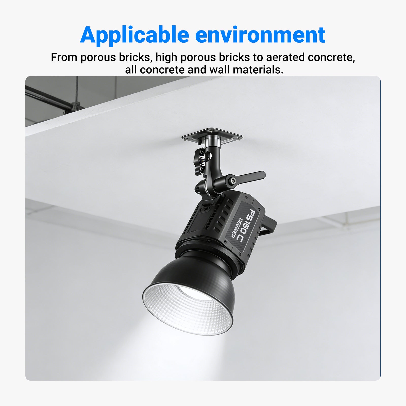 NEEWER ST-NA-9 Square Ceiling Mount with 1/4" thread