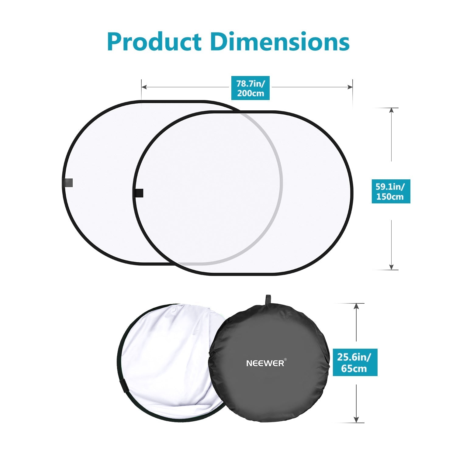 NEEWER 5x7FT / 1.5x2M Pop-out Lighting Reflector