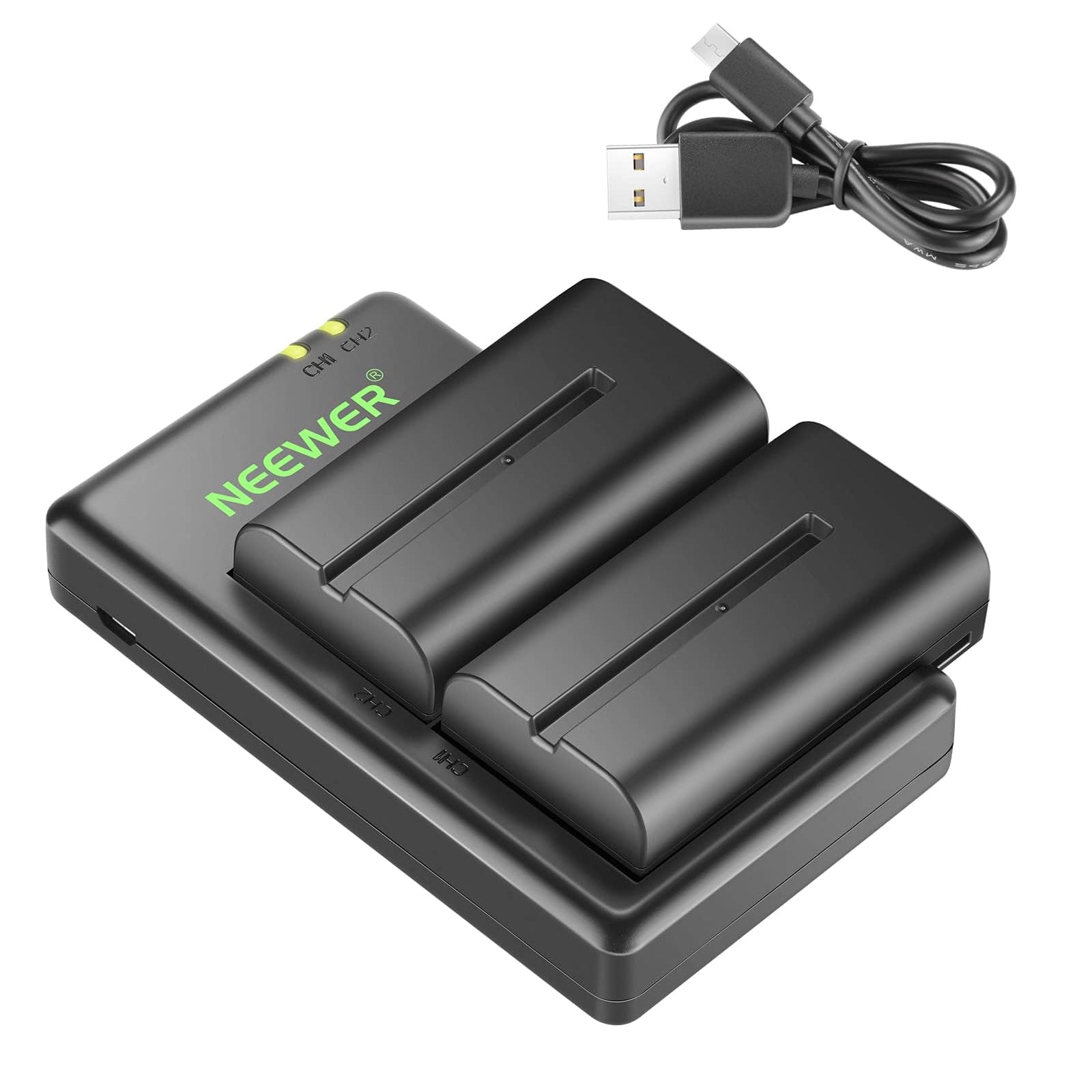NEEWER NP-F550 Battery Charger Set for Sony