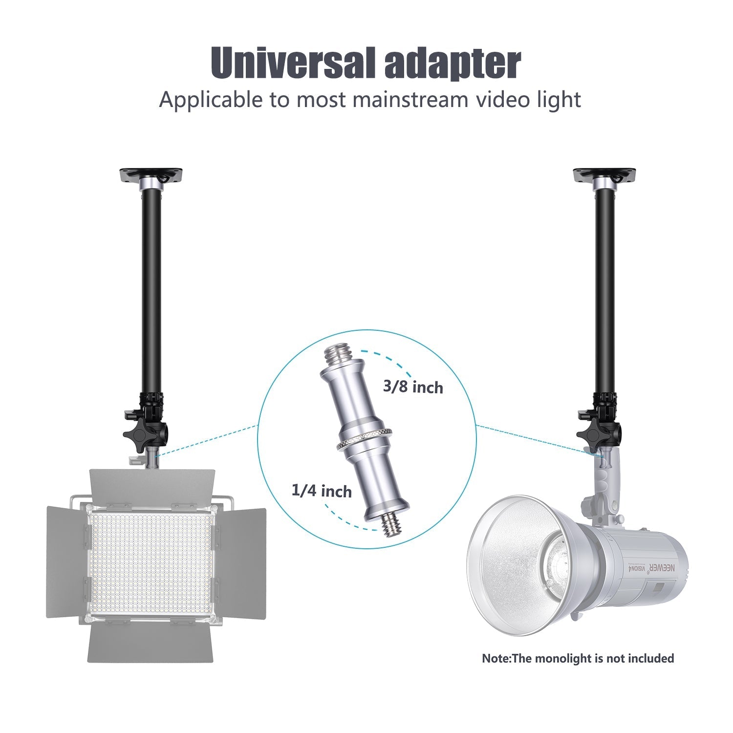 NEEWER ST-WM60 60cm Adjustable Wall Mounting Boom Arm