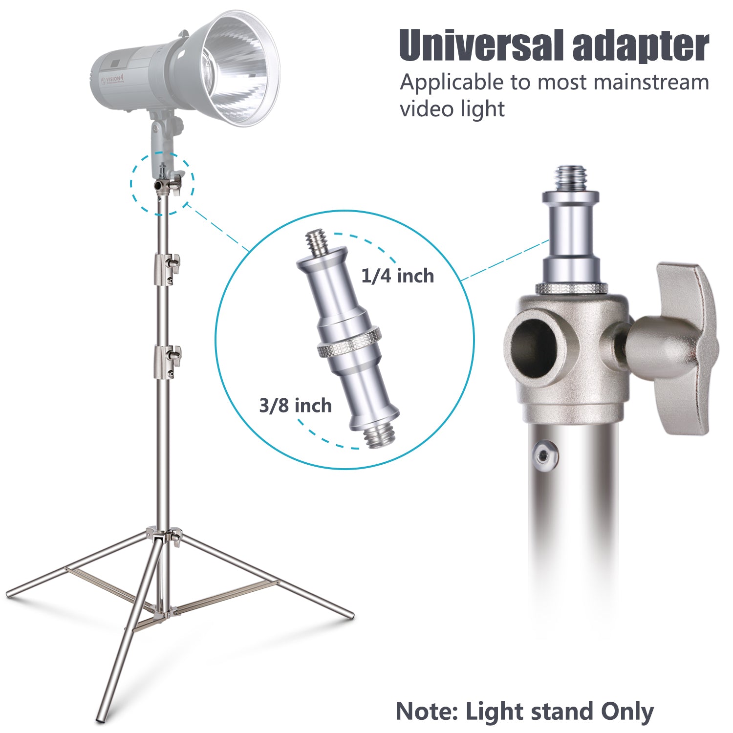 NEEWER Stainless Steel Photography Light Stand