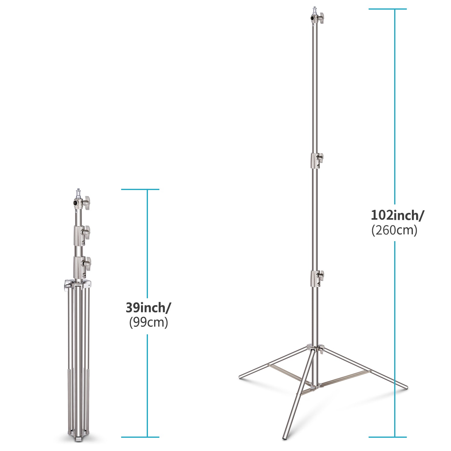 NEEWER Stainless Steel Photography Light Stand