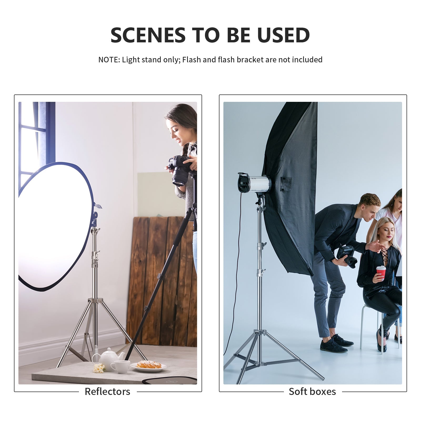 NEEWER Stainless Steel Photography Light Stand
