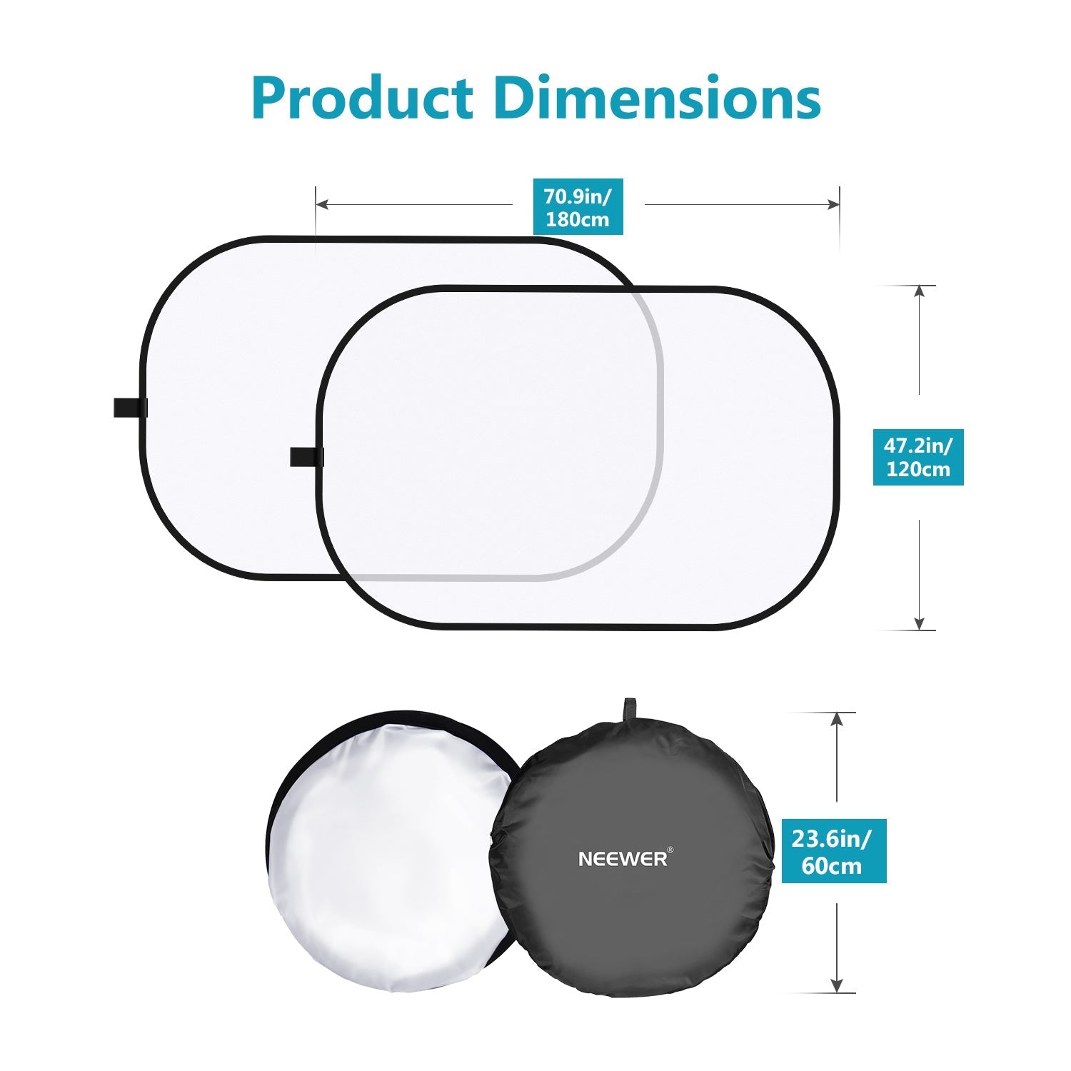 NEEWER 5x7FT / 1.5x2M Pop-out Lighting Reflector