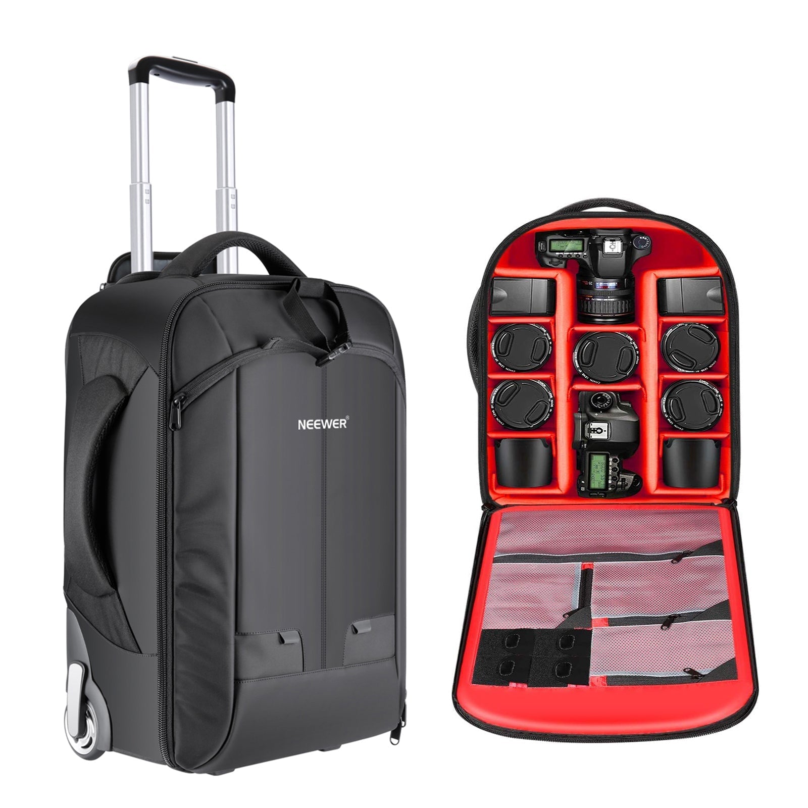 NEEWER 22"x14"x10" 2-in-1 Trolley Backpack