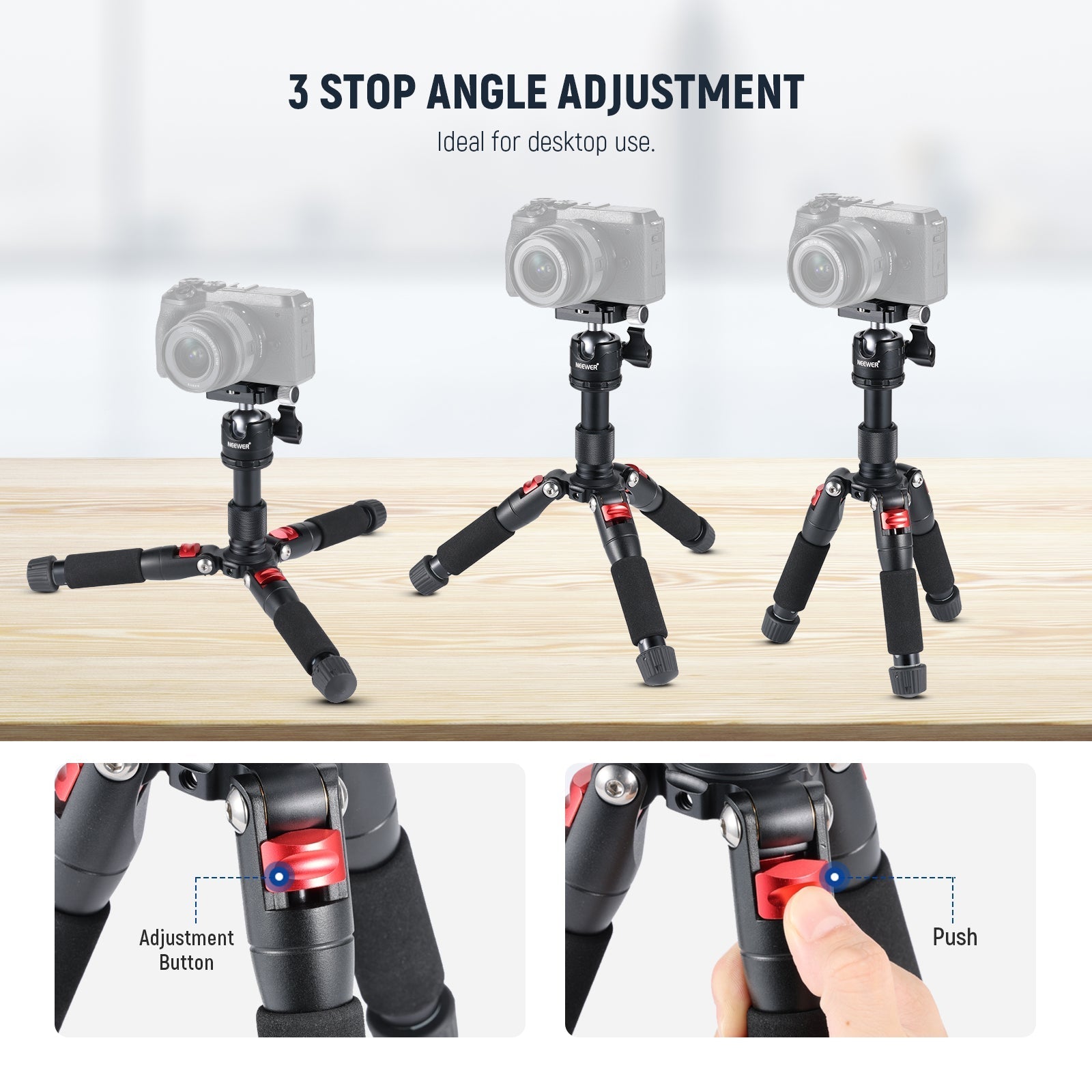 NEEWER M521 20" Portable Desktop Mini Tripod