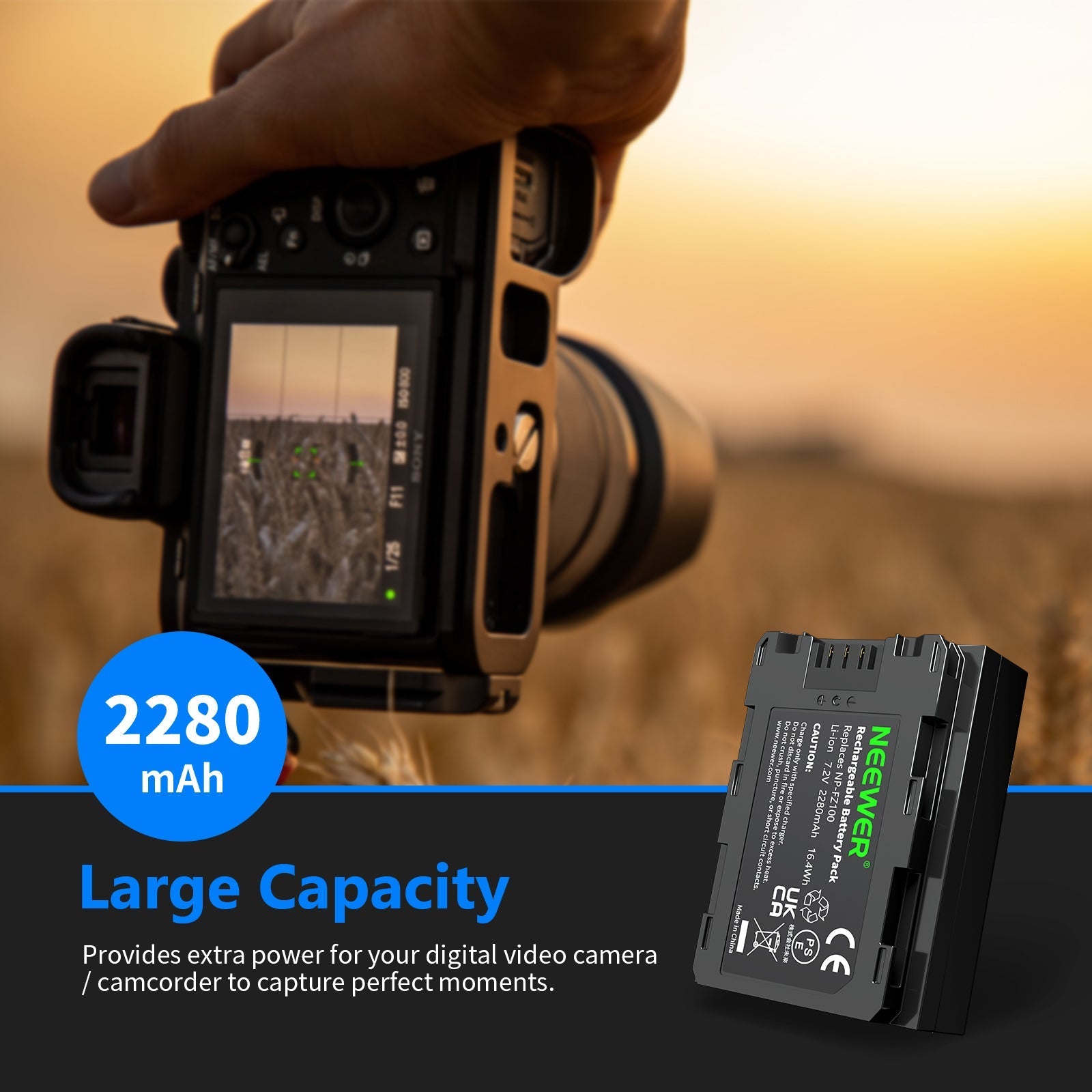NEEWER NP-FZ100 Sony Replacement Battery