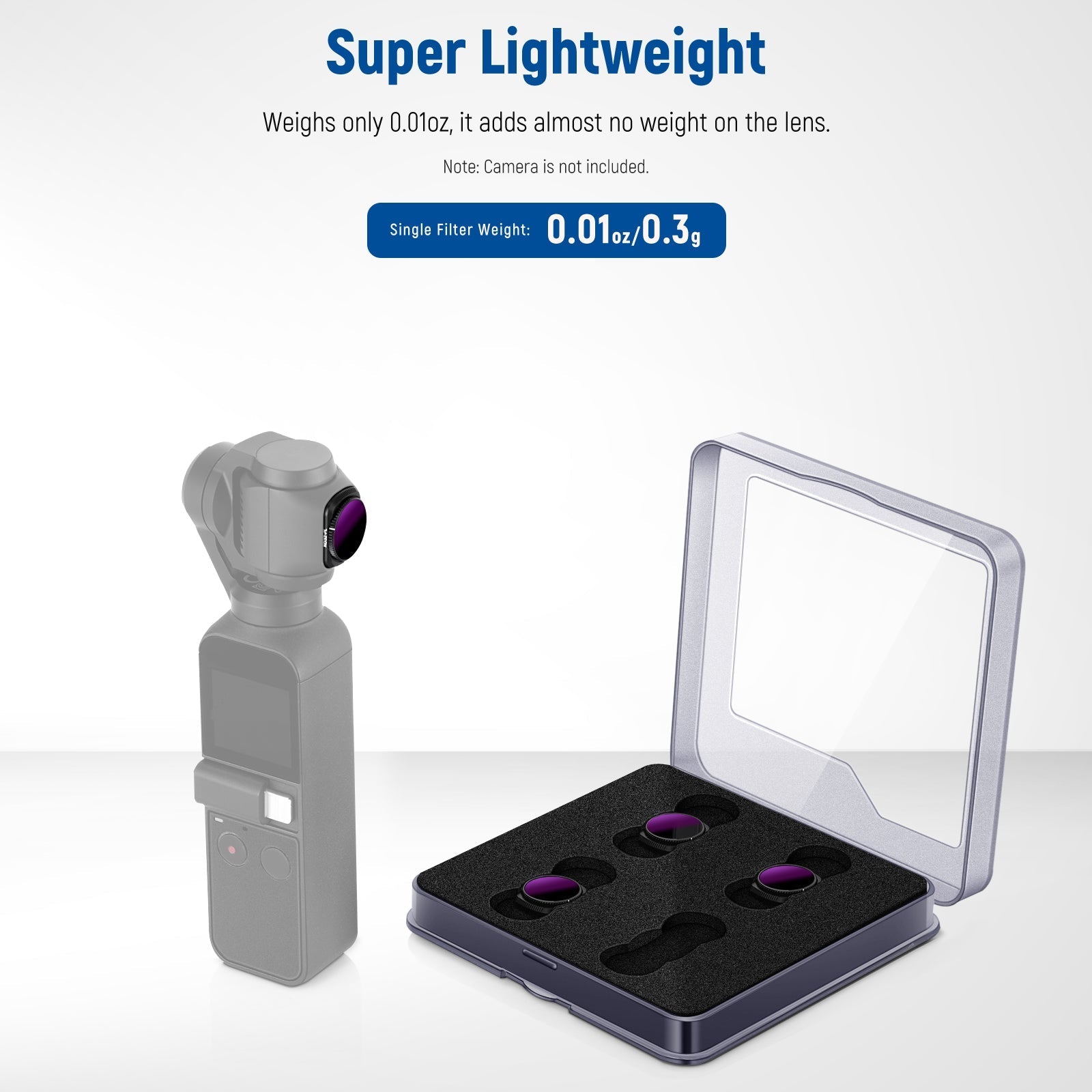 NEEWER FL-4NL 4-Pack Magnetic ND/PL Filter Kit for DJI Osmo Pocket 2/1