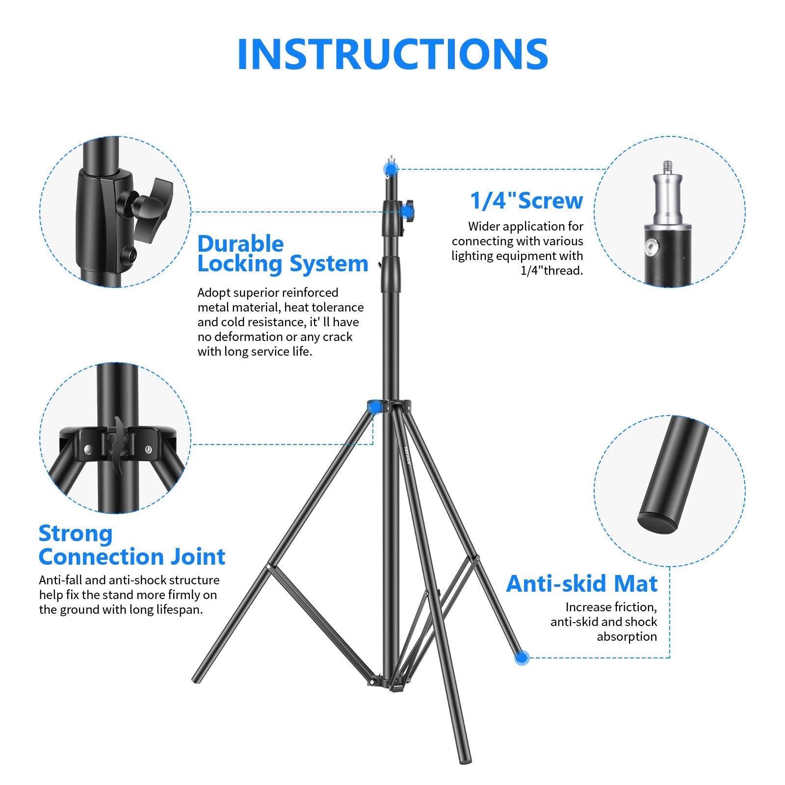 NEEWER ST-300 300cm Photography Light Stand