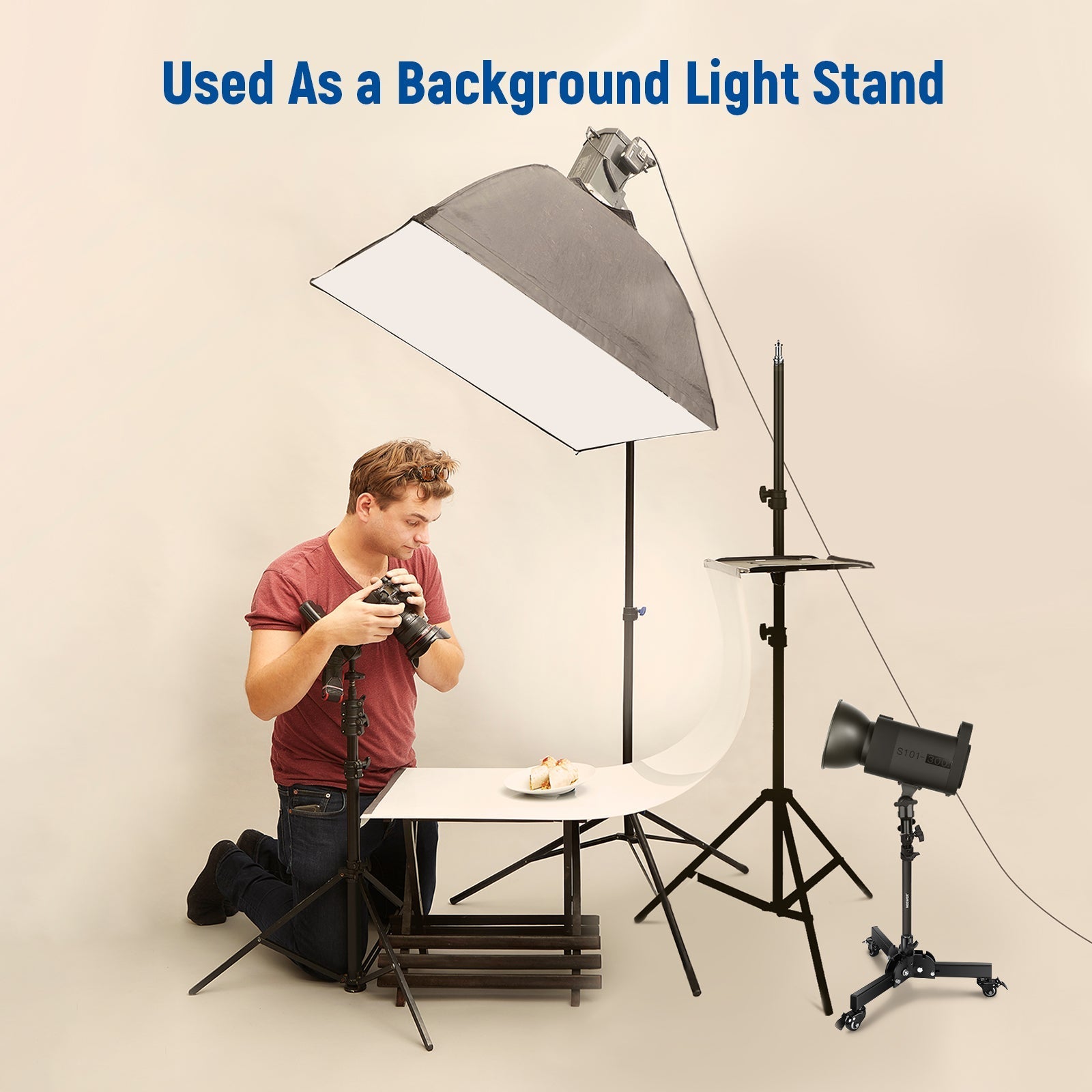NEEWER ST72 72cm Dolly Heavy Duty Light Stand