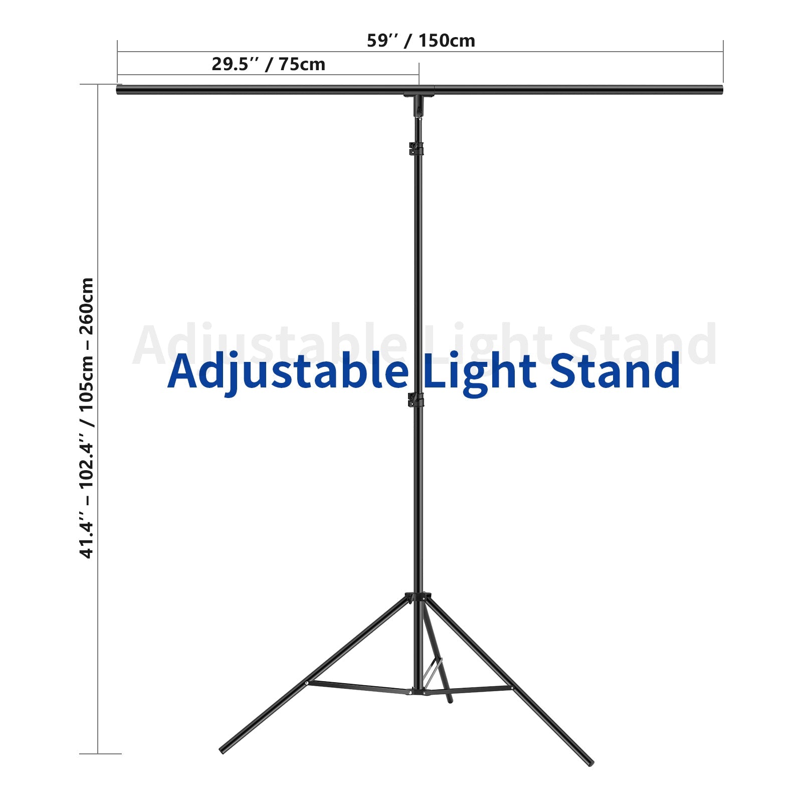 NEEWER 2.6m / 8.5ft T-Shape Background Support Stand Kit