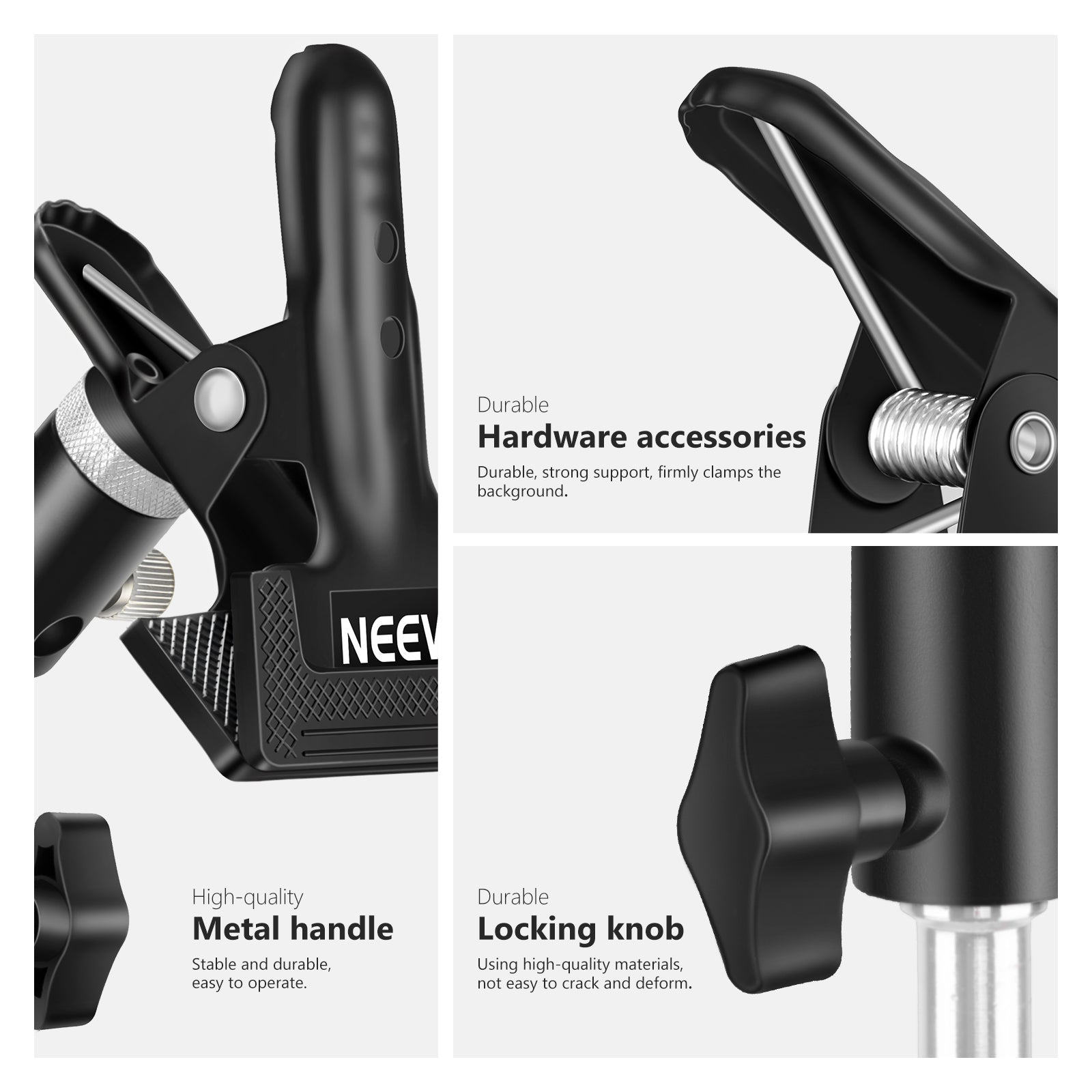 NEEWER Heavy Duty Metal Clamp Holder for Reflector