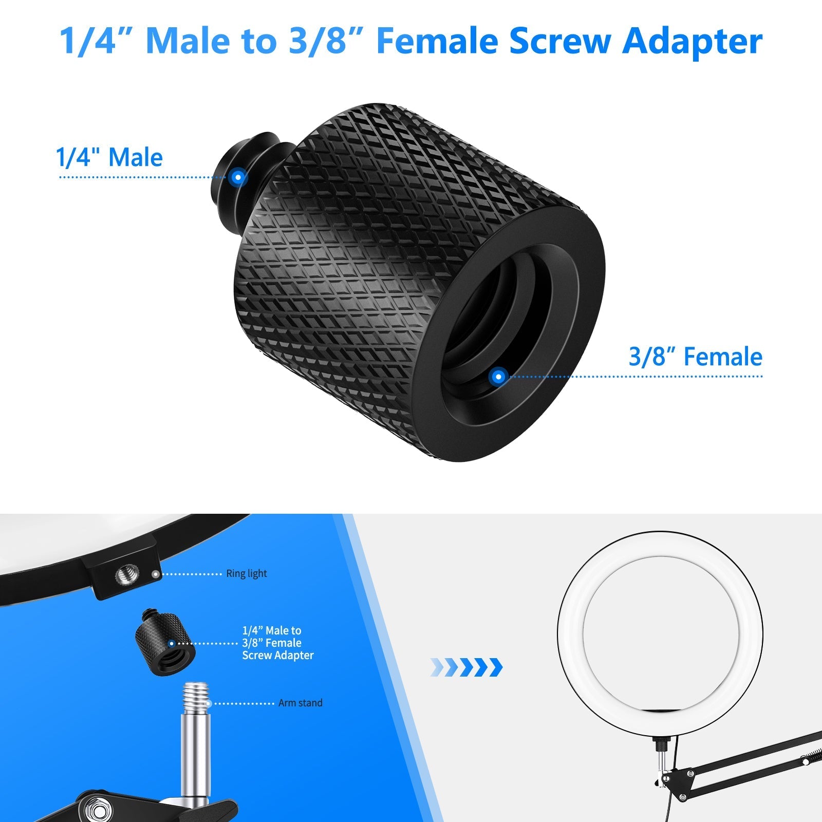 NEEWER ST29 22-Pack Tripod Adapter Set
