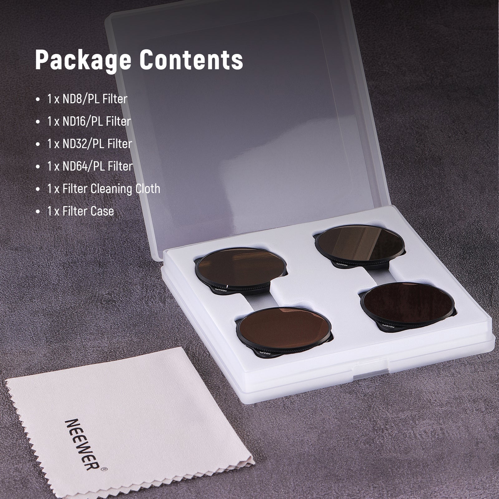 NEEWER FL-DJ11 4-Pack ND Filter Set for DJI Mavic 3