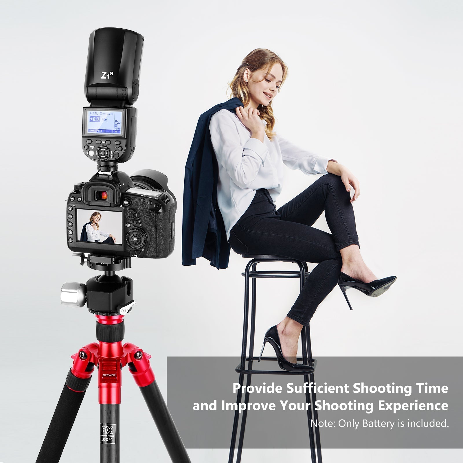 NEEWER NB-Z1 7.4V/2600mAH Replacement Lithium Battery for Flash Speedlite