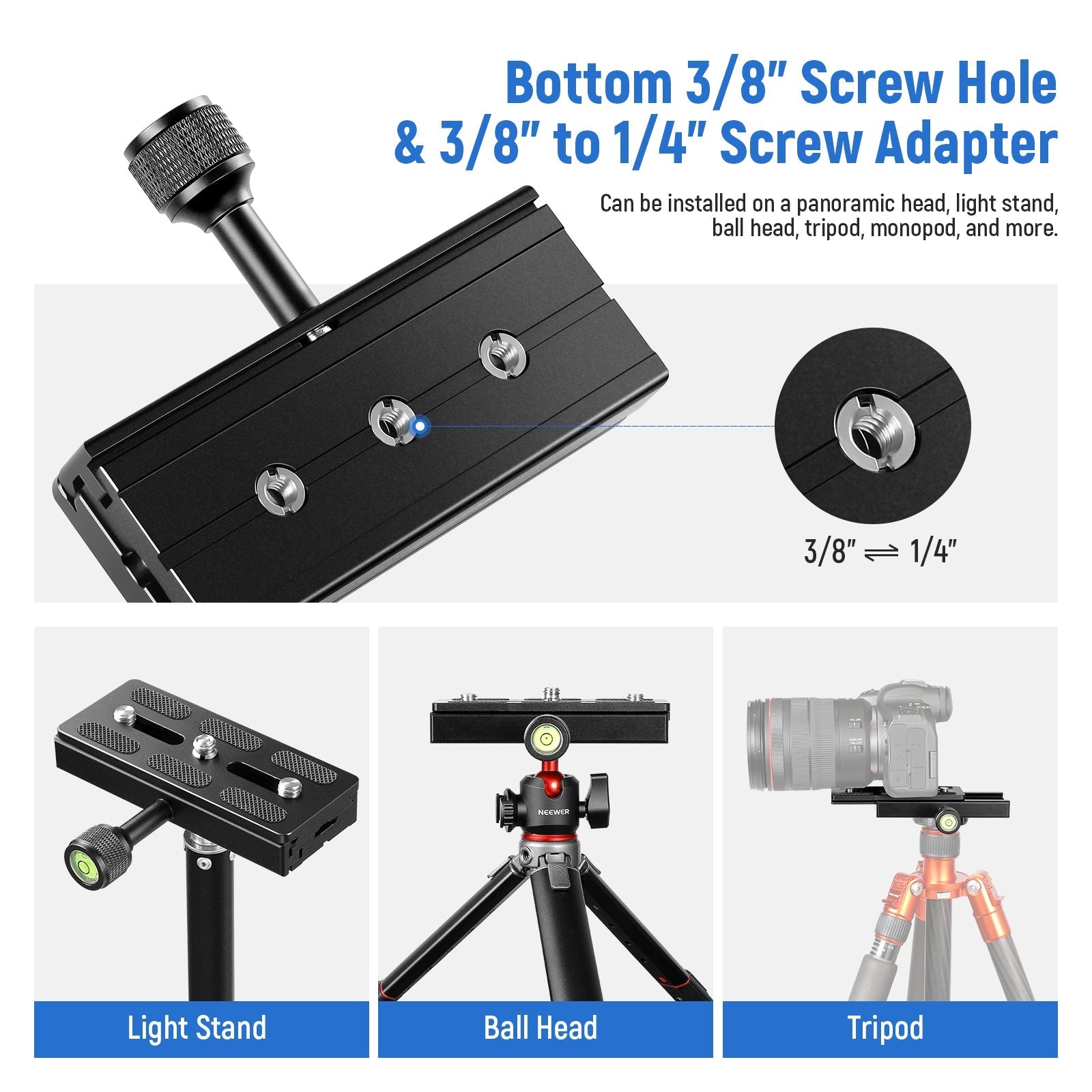 NEEWER QS-120 120mm Quick Release Plate