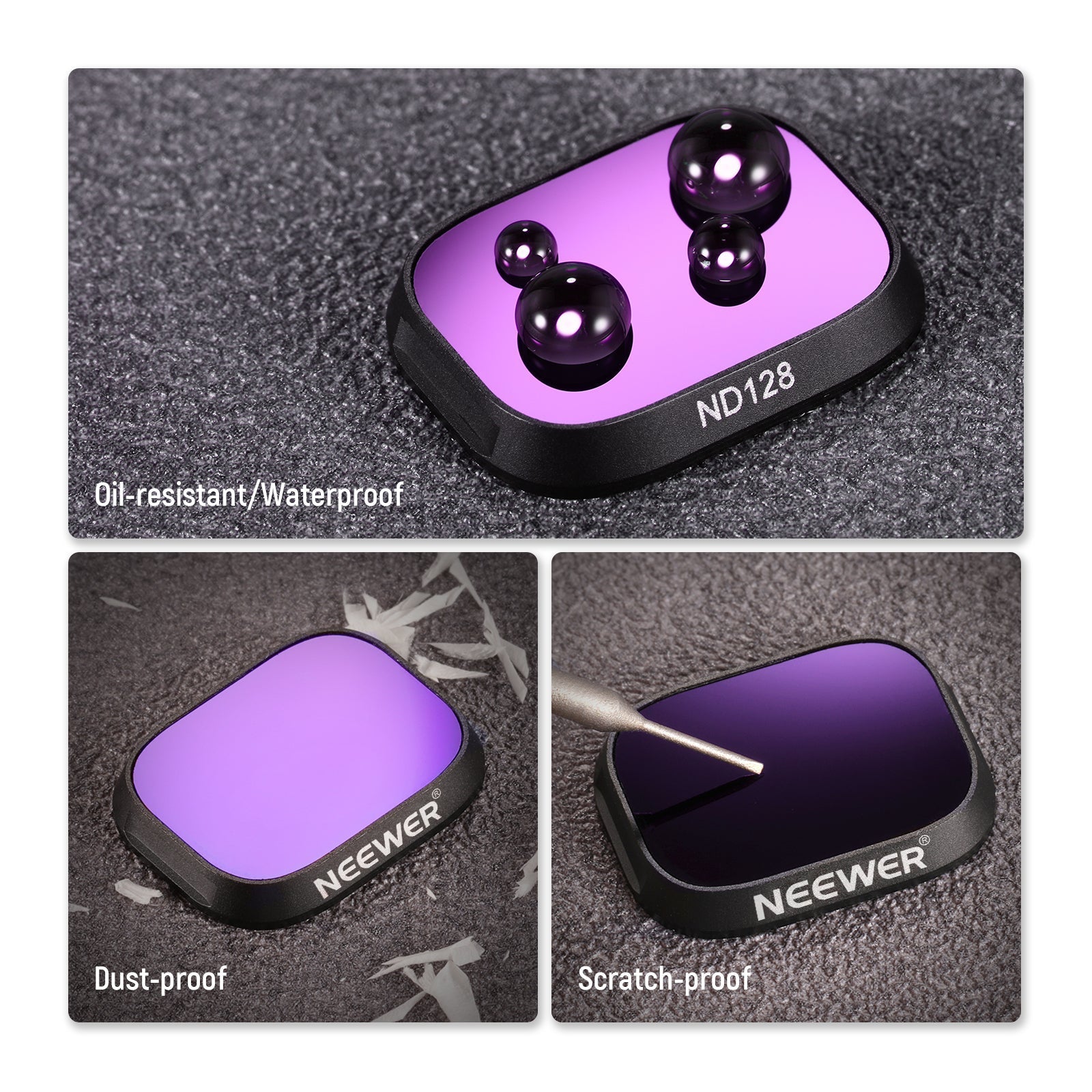 NEEWER FL-DM3 6-Pack Aluminum ND Filter Set for DJI Mini 3/Mini 3 Pro