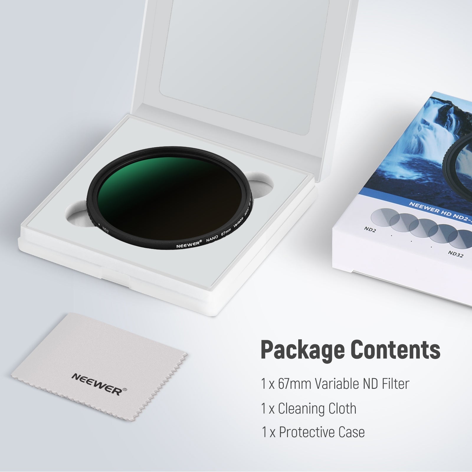 NEEWER Variable FL-ND2-32S Camera Lens ND Filter