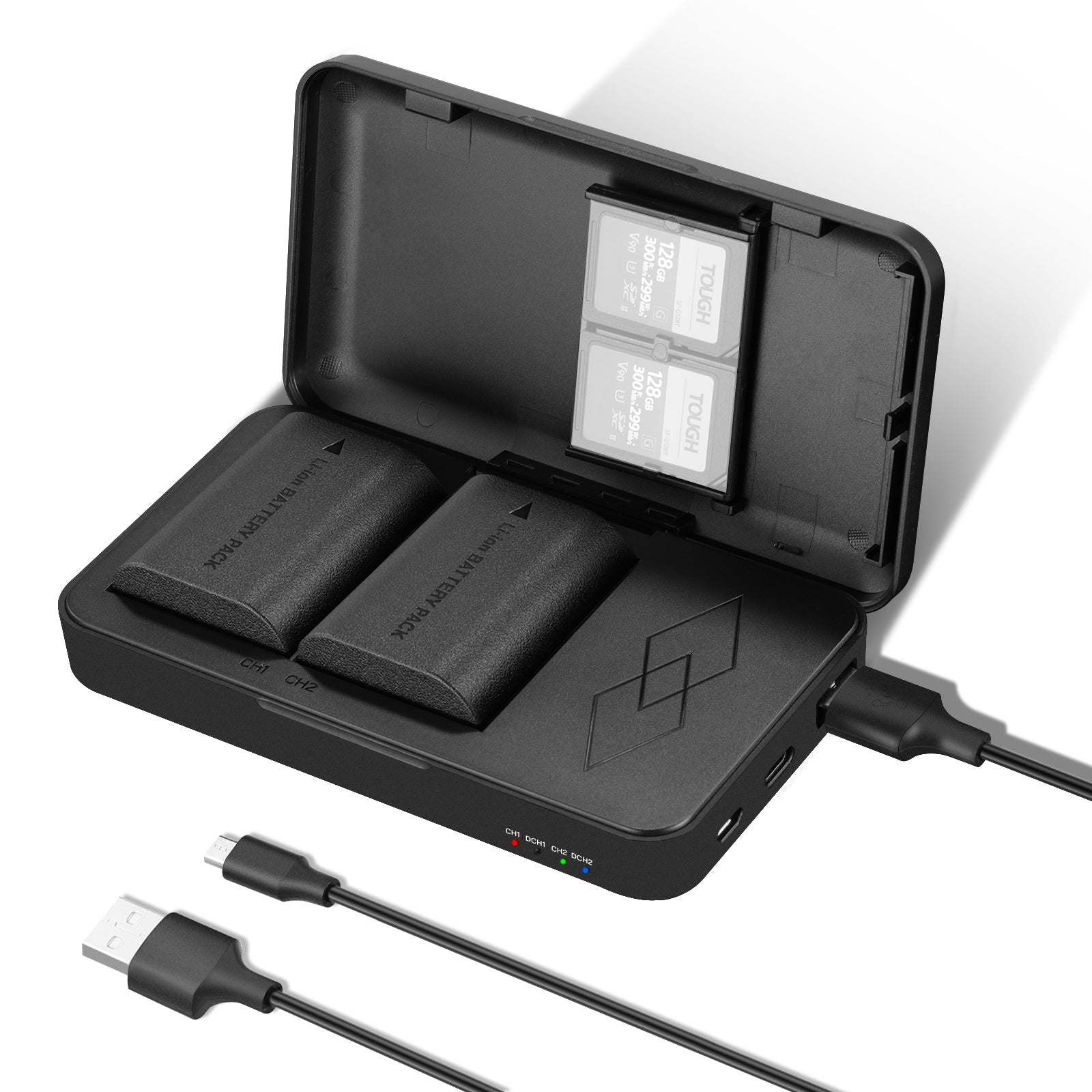 NEEWER Replacement Battery and Charger Set for Canon LP-E6/LP-E6N