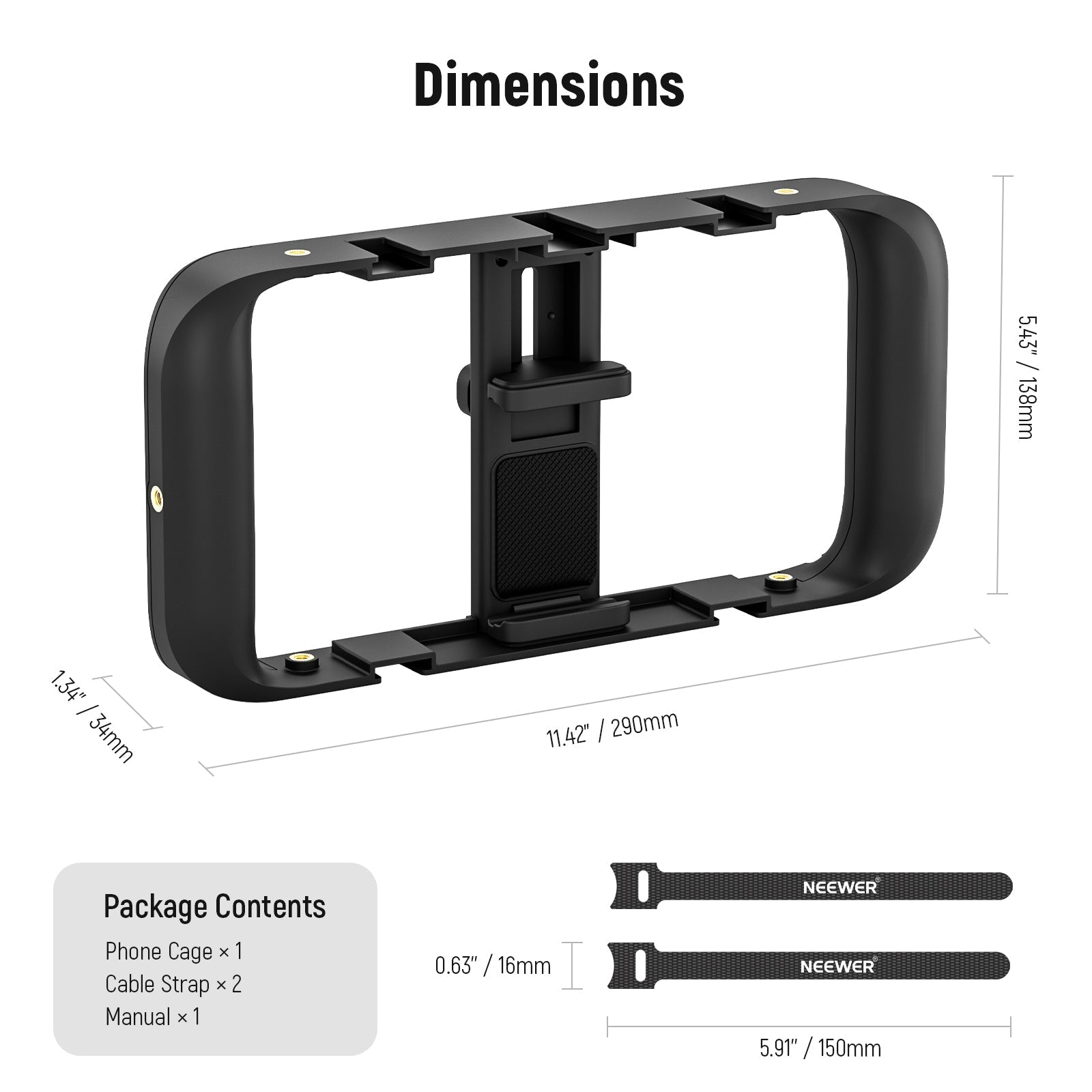 NEEWER A104 Universal Phone Cage