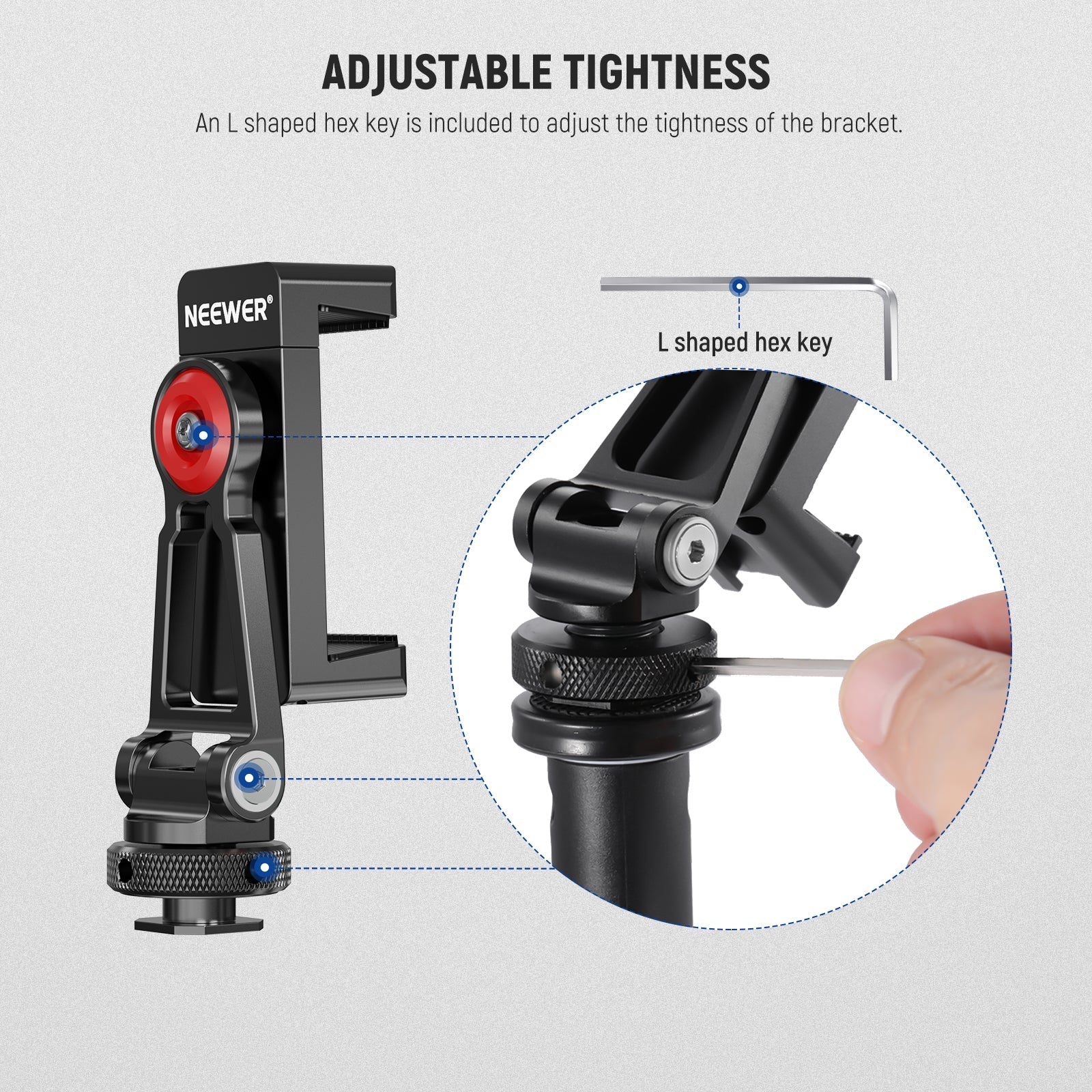 NEEWER PA001 Metal Phone Tripod Mount Adapter