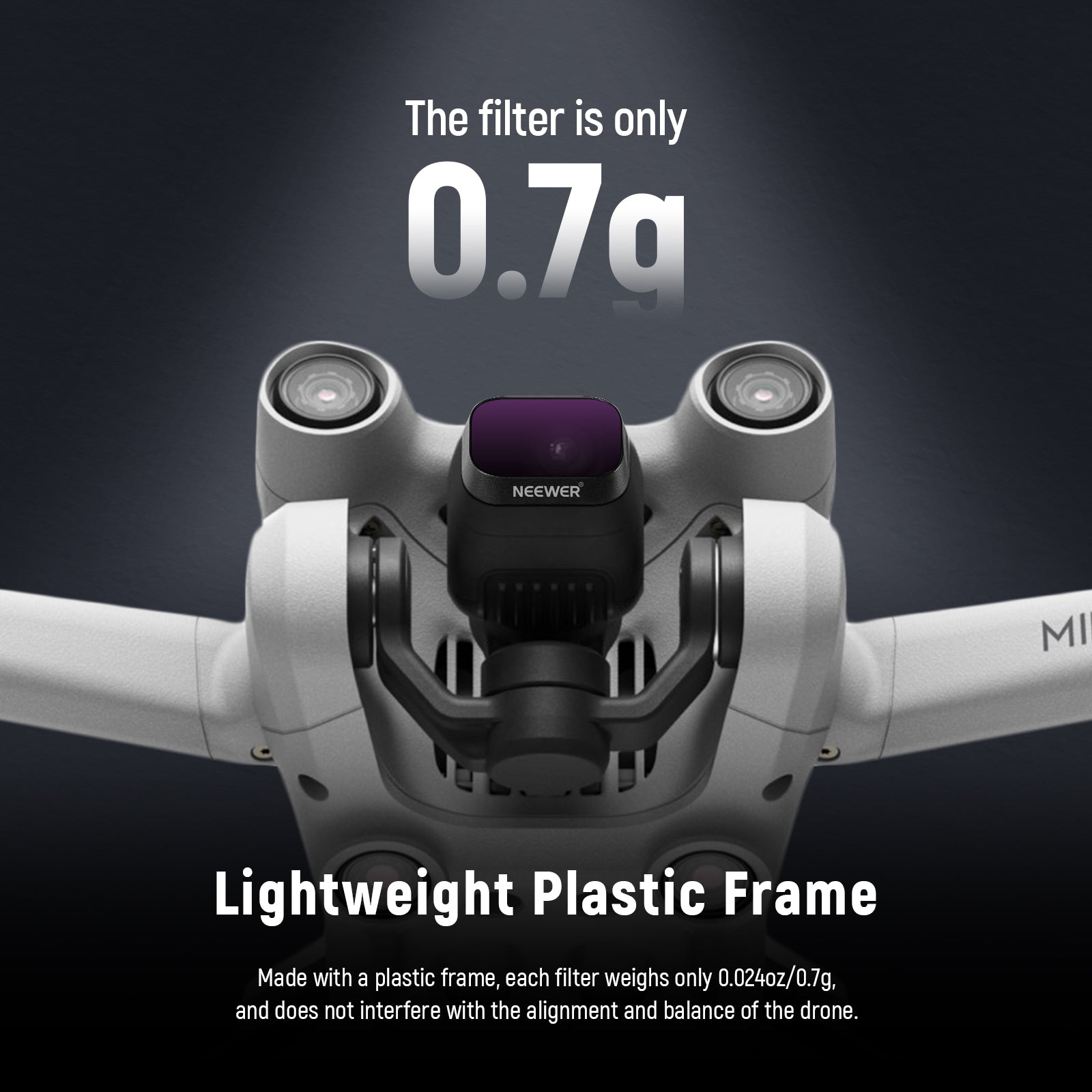 NEEWER FL-DM4 6-Pack Plastic ND Filter Set for DJI Mini 3/Mini 3 Pro